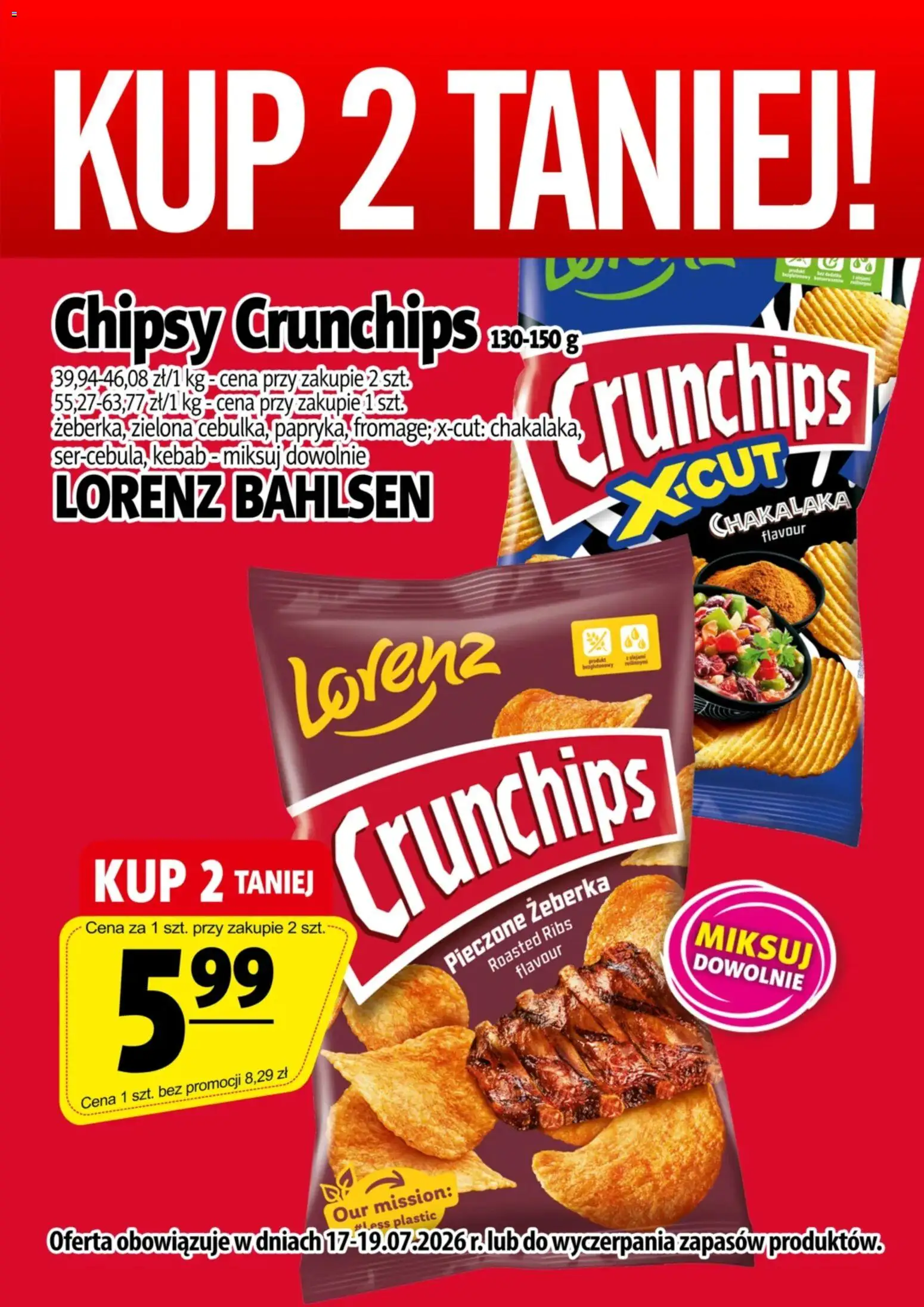 Prim Market promocja - Chipsy Crunchips od 17.07.2026 | Strona: 1 | Produkty: Chipsy