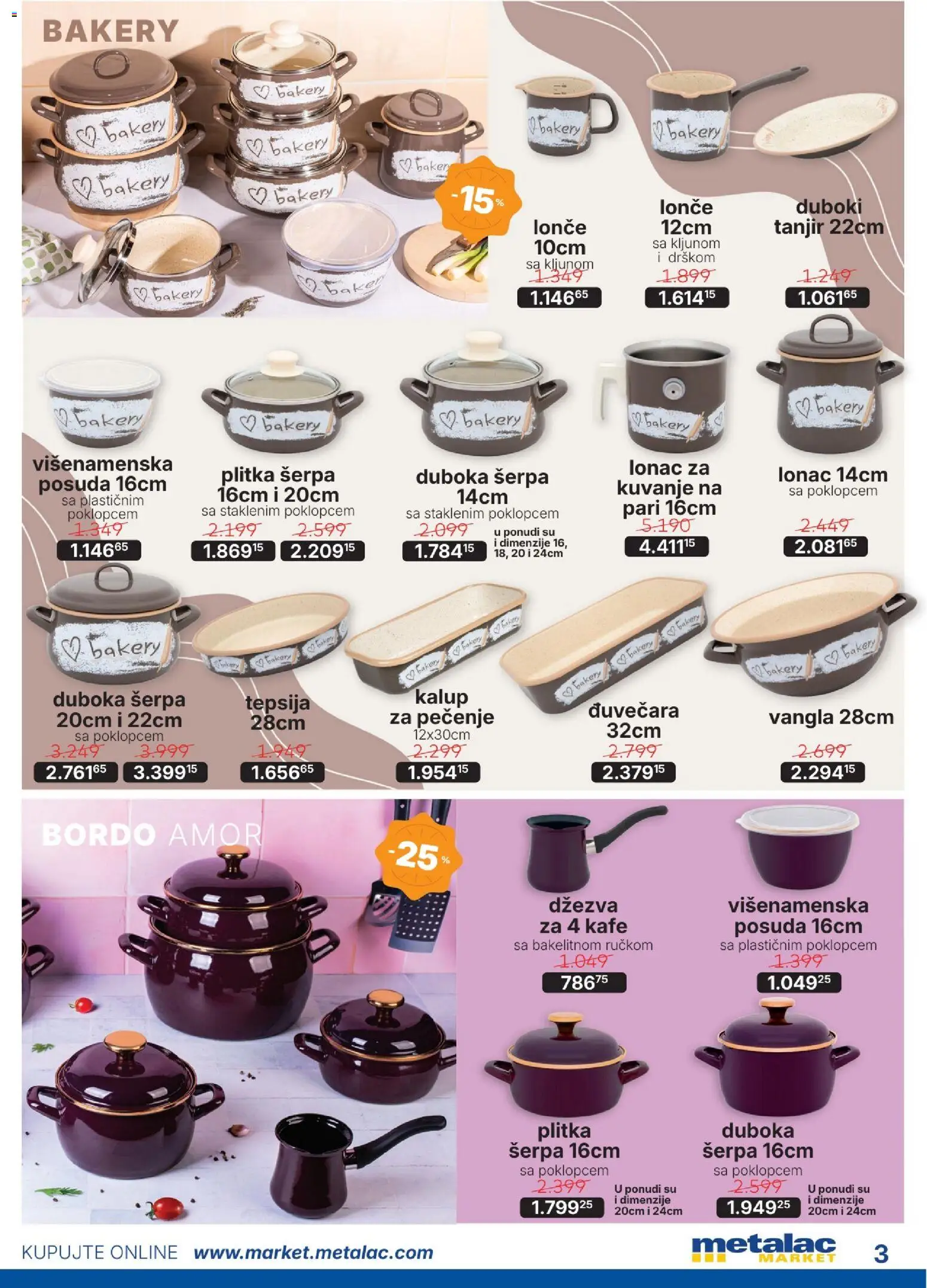 Metalac Market katalog - važi od 01.10.2026 | Strana: 3 | Proizvode: Tanjir, Džezva