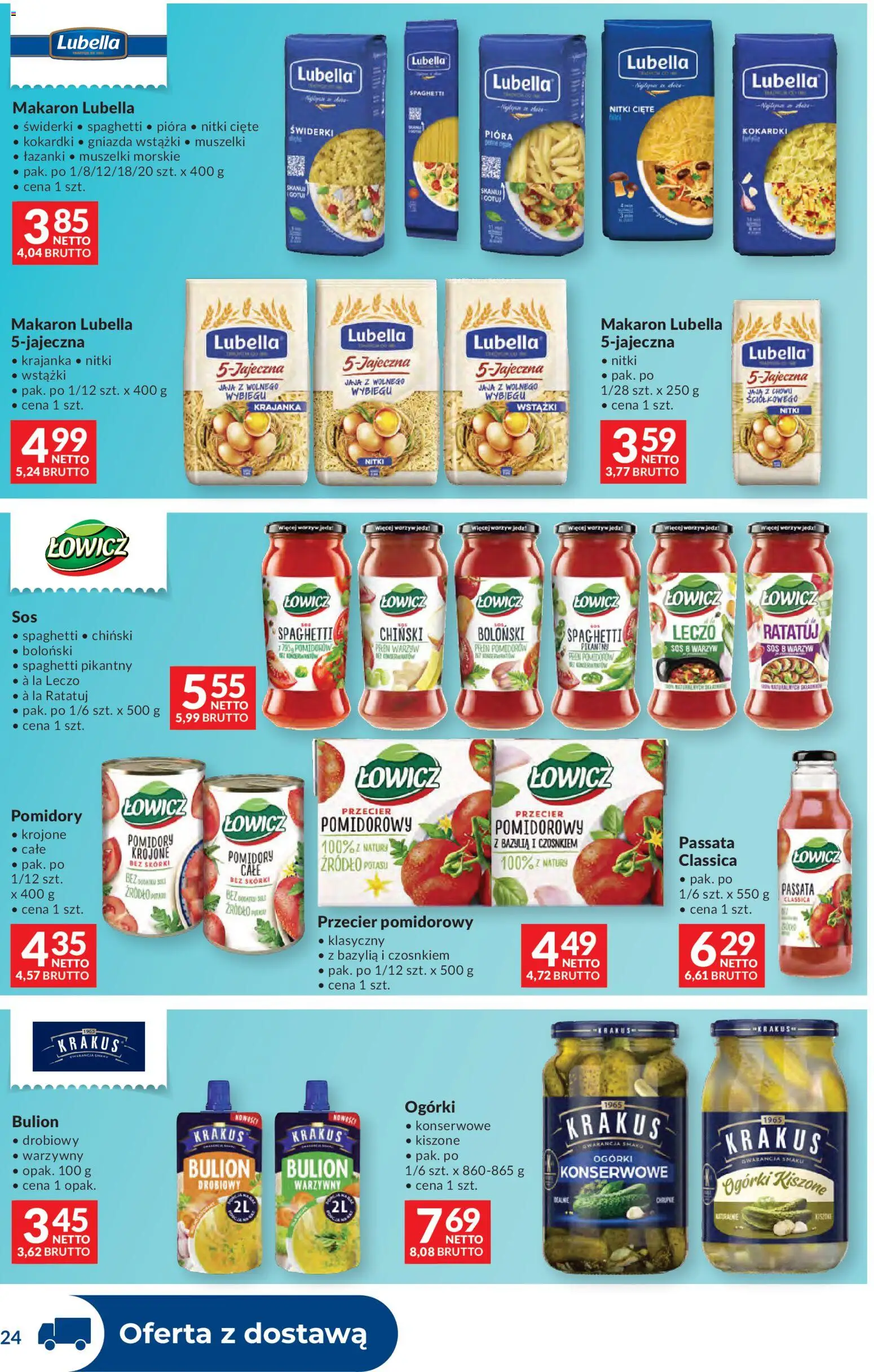 Makro gazetka - Dystrybucja do sklepów od 09.06.2026 | Strona: 24 | Produkty: Przecier pomidorowy, Ogórki, Jaja, Sos
