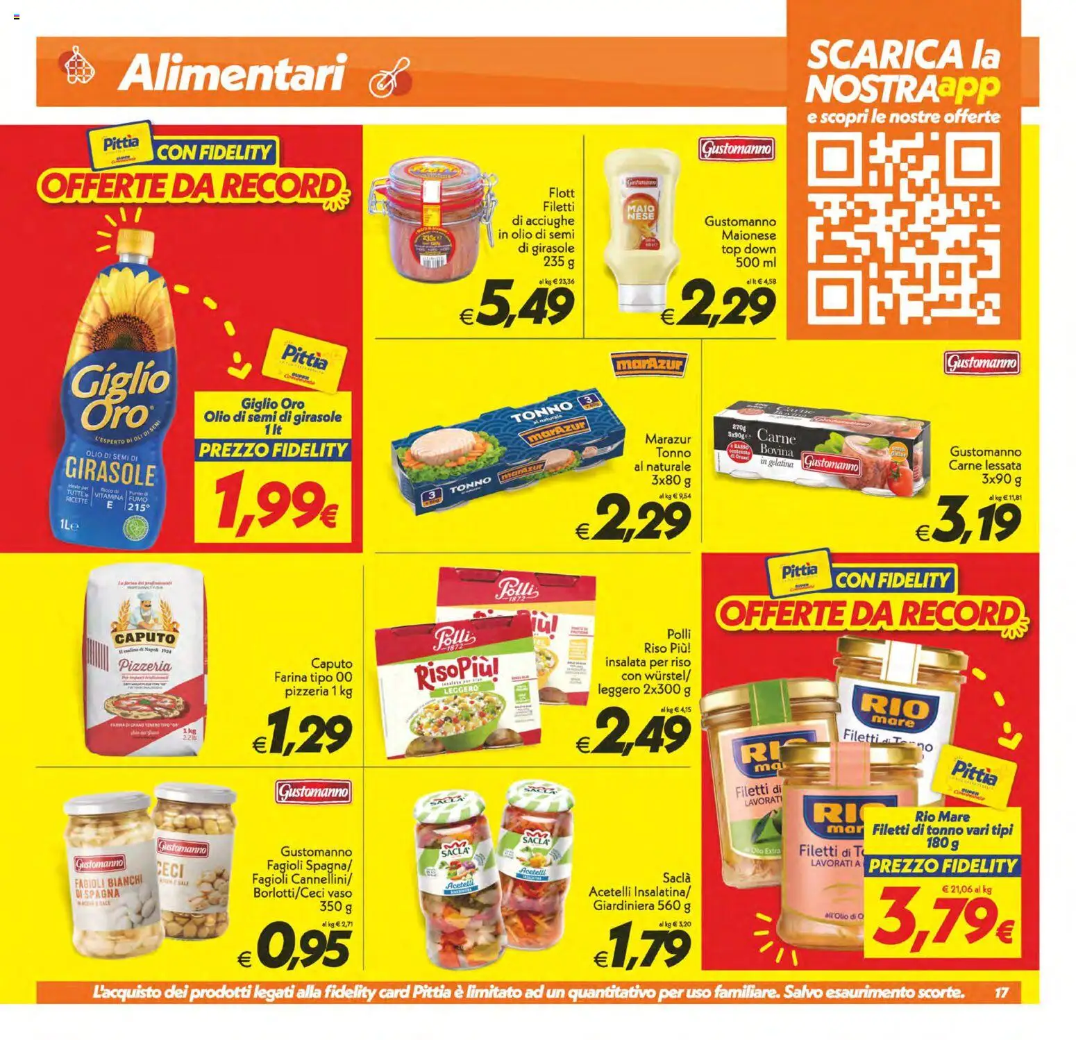 Volantino SuperConveniente del 29.05.2026 | Pagina: 17 | Prodotti: Maionese, Olio, Farina, Vaso