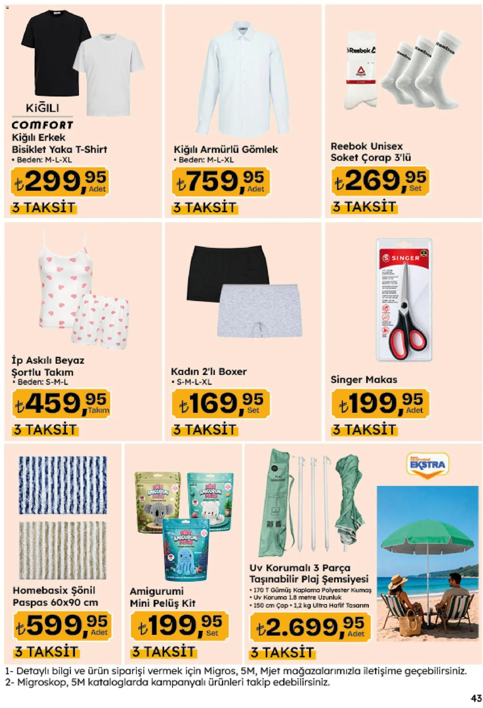 Migros Katalog - Migroskop - 20 Ağustos 2026 tarihinden itibaren geçerlidir | Sayfa: 162 | Ürünler: Paspas, Makas, Gömlek, Çorap