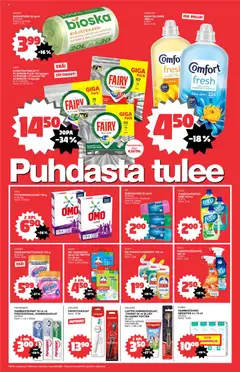 Tokmanni-mainoslehti voimassa 14/09/2026 alkaen | Sivu: 2 | Tuotteet: Hammastahna, Huuhteluaine, Puhdistussuihke
