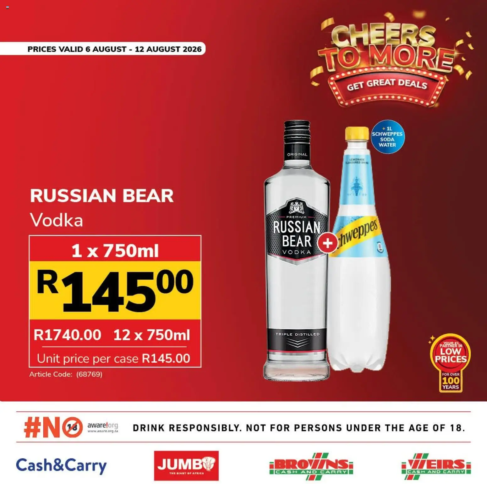 New Jumbo catalogue – valid from 06/08/2026 | Page: 4 | Products: Case, Vodka, Water