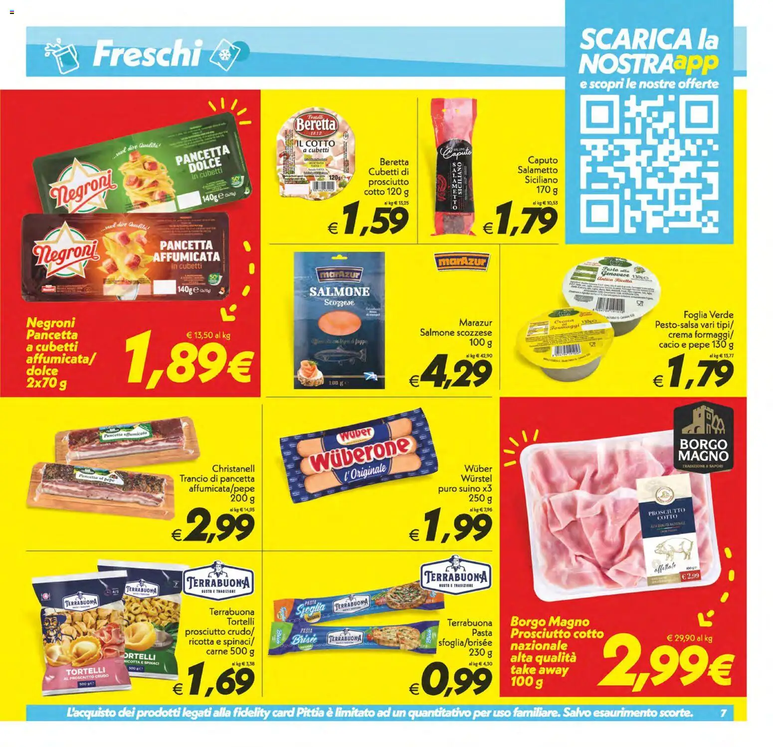 Volantino SuperConveniente del 29.05.2026 | Pagina: 7 | Prodotti: Crema, Salmone, Pepe, Prosciutto
