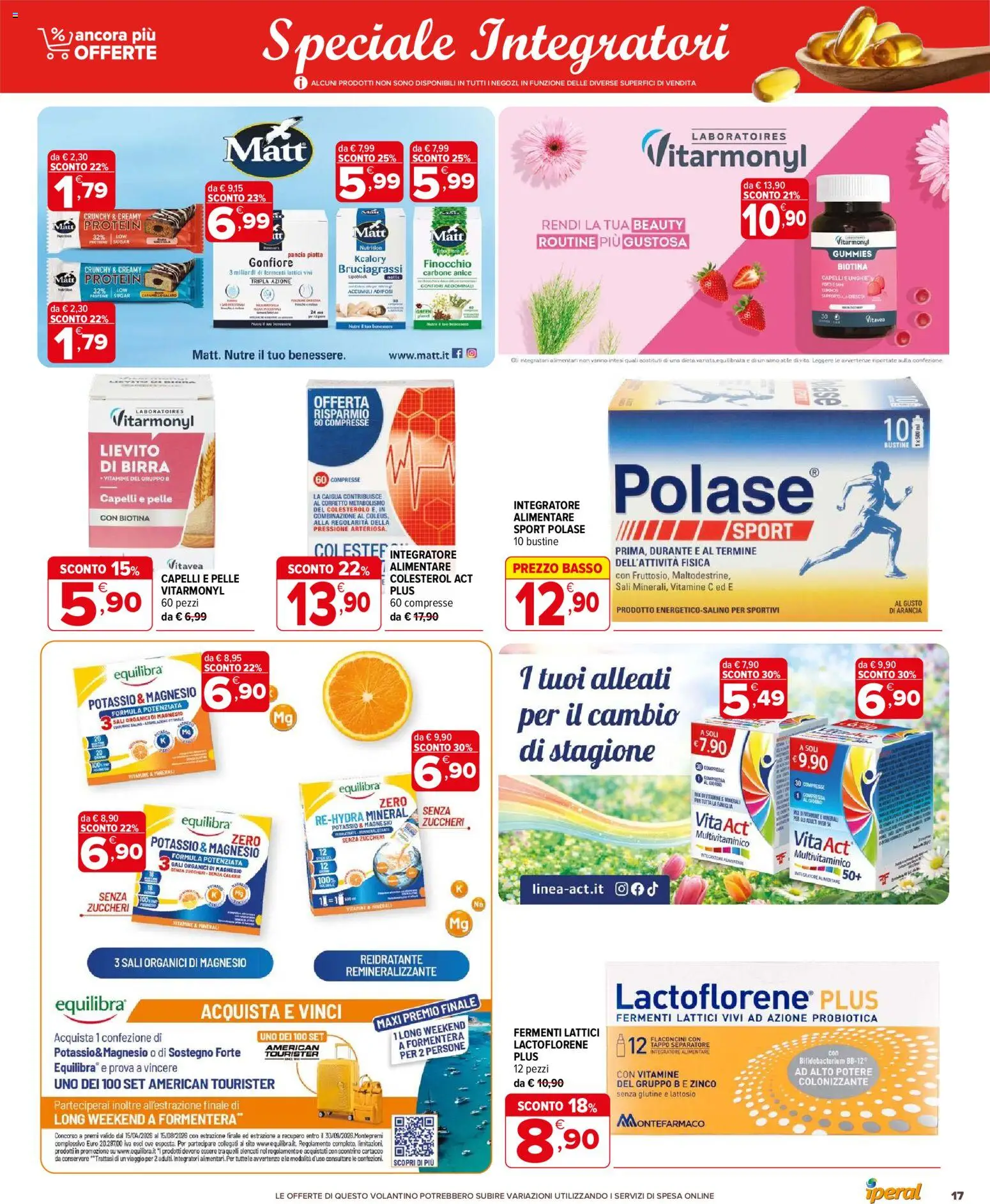 Volantino Iperal del 06.05.2026 | Pagina: 17 | Prodotti: Birra, Arancia, Integratore alimentare