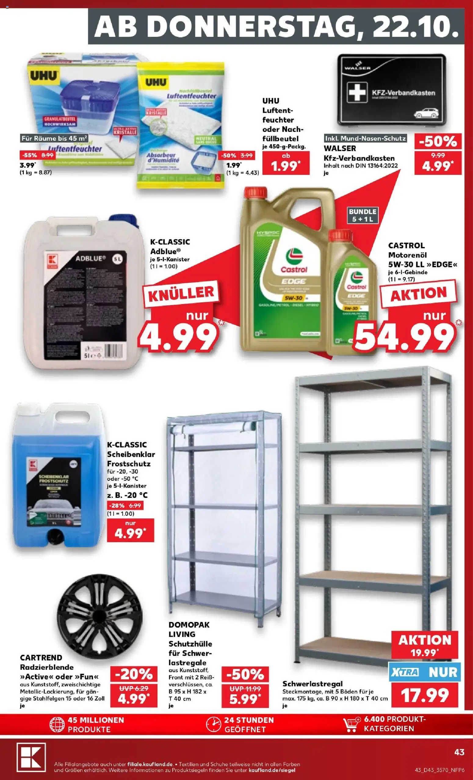 Kaufland Prospekt Frankfurt (Oder) – gültig ab 19.10.2026 | Seite: 43 | Produkte: Schwerlastregal