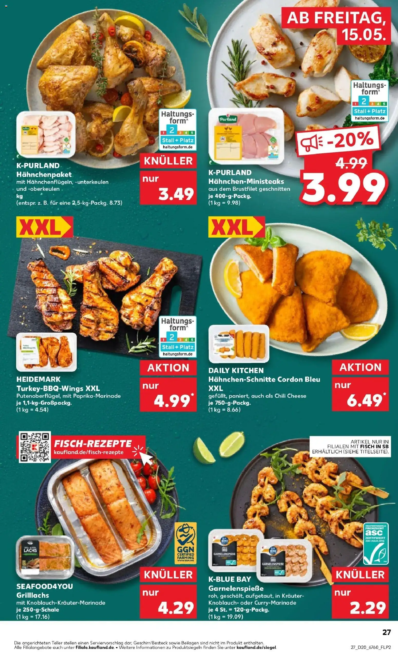 Kaufland Prospekt Gunzenhausen – gültig ab 15.05.2026 | Seite: 27 | Produkte: Fisch, Lachs, Knoblauch, Chili