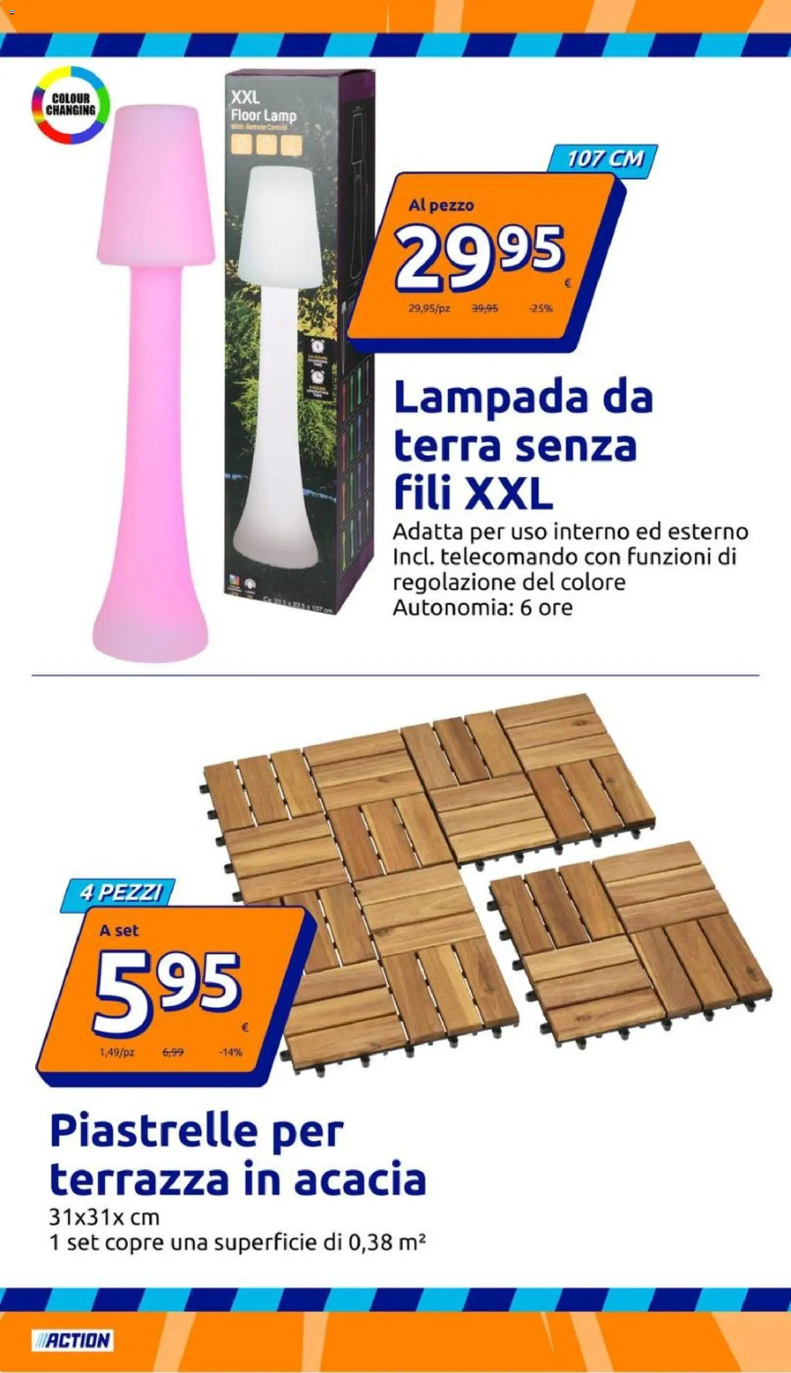 Volantino Action del 20.05.2026 | Pagina: 10 | Prodotti: Telecomando, Piastrelle, Lampada, Terra