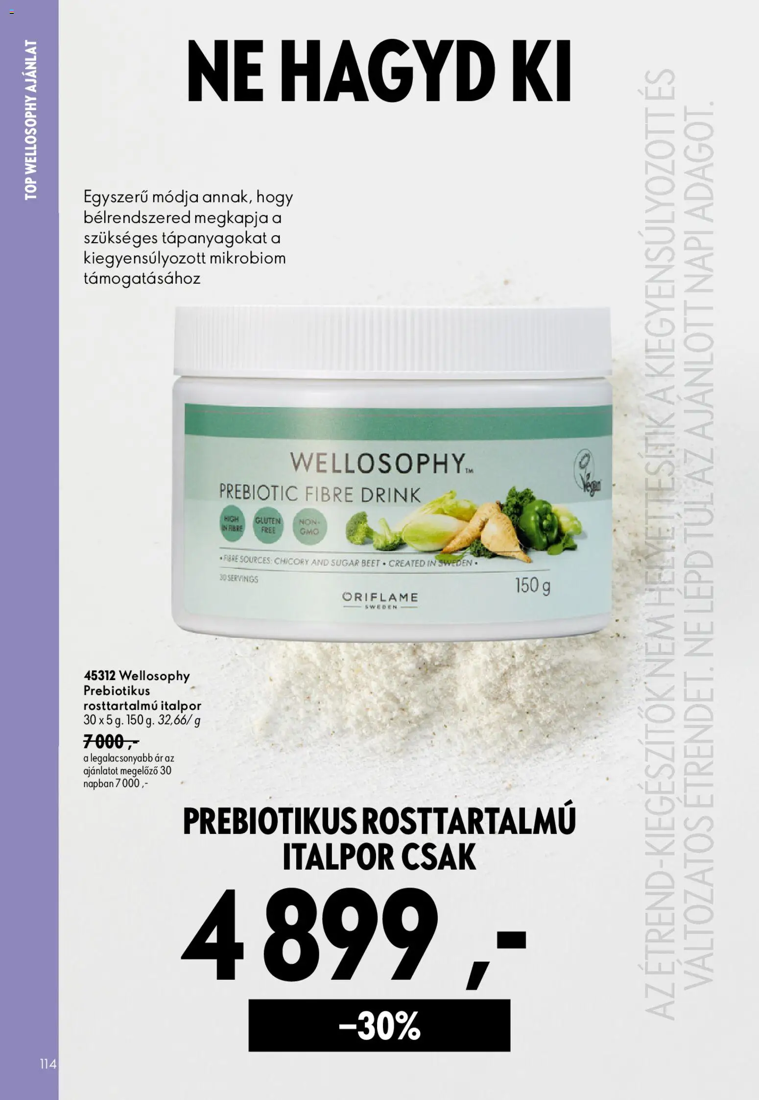 Oriflame akciós ujság - amely érvényes a következő dátumtól: 2026.08.19. | Oldal: 114 | Termékek: Italpor