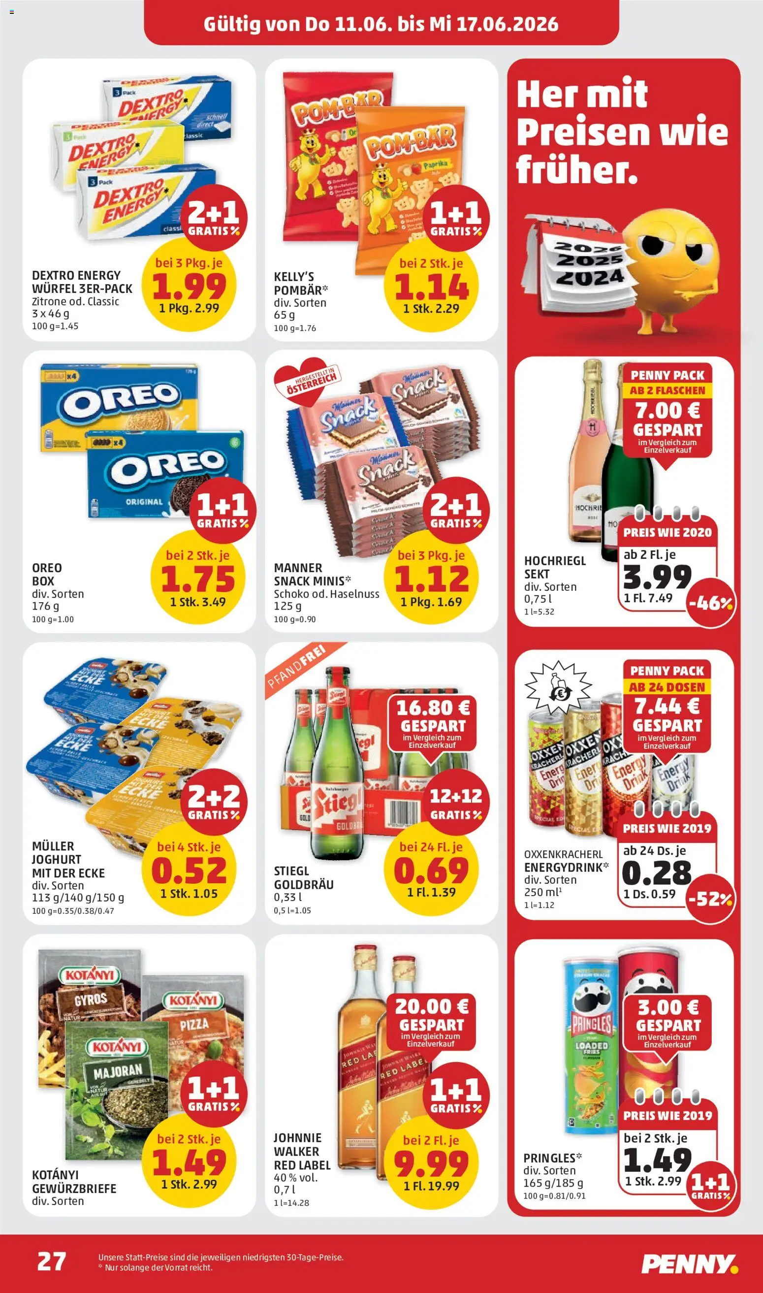 Penny Markt - Flugblatt gültig ab 11.06.2026 | Seite: 27 | Produkte: Zitrone, Joghurt, Pizza