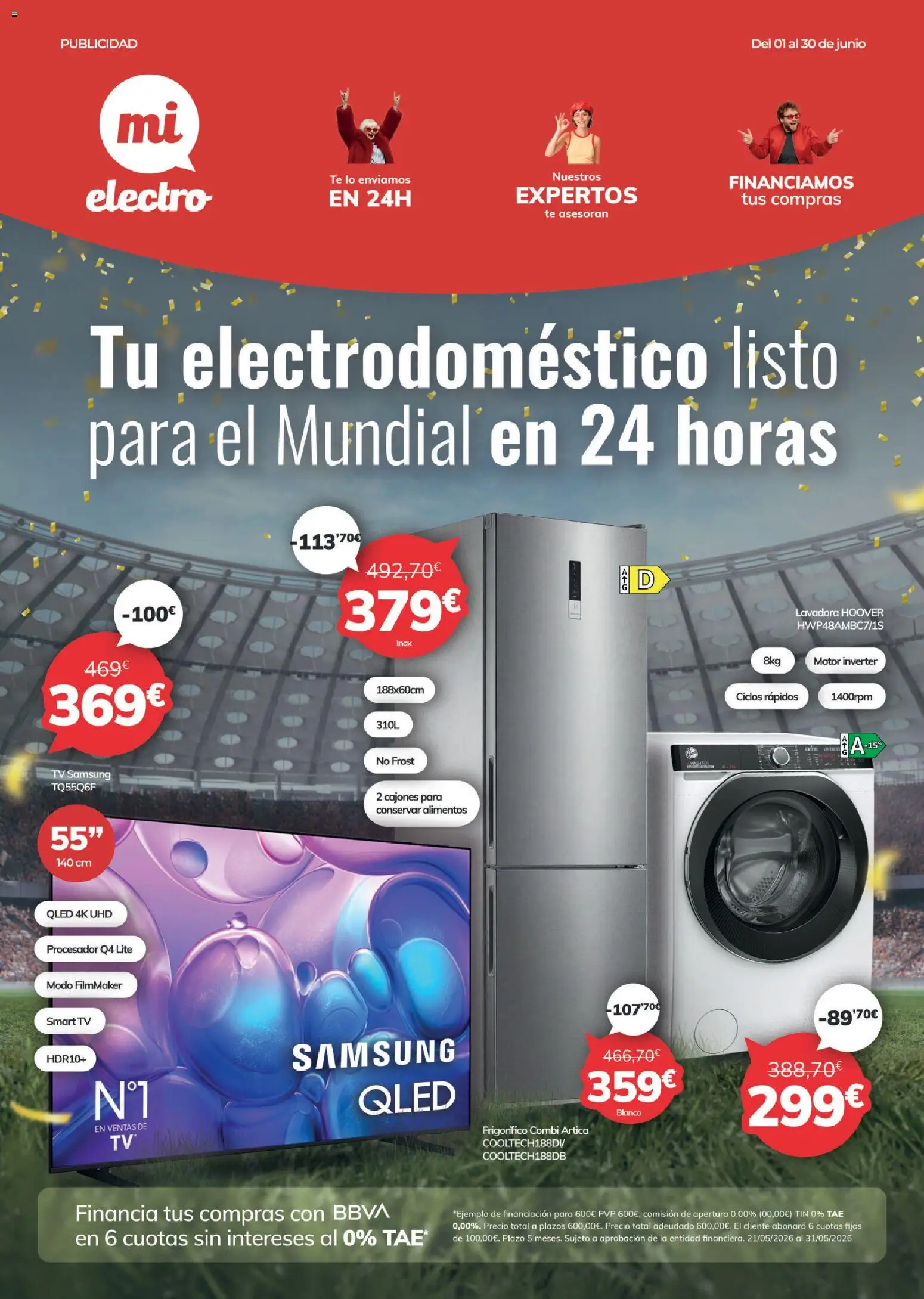 Mi Electro folleto │ válido desde el 01.06.2026 | Página: 1 | Productos: Té, Lavadora, Combi, Κούβα