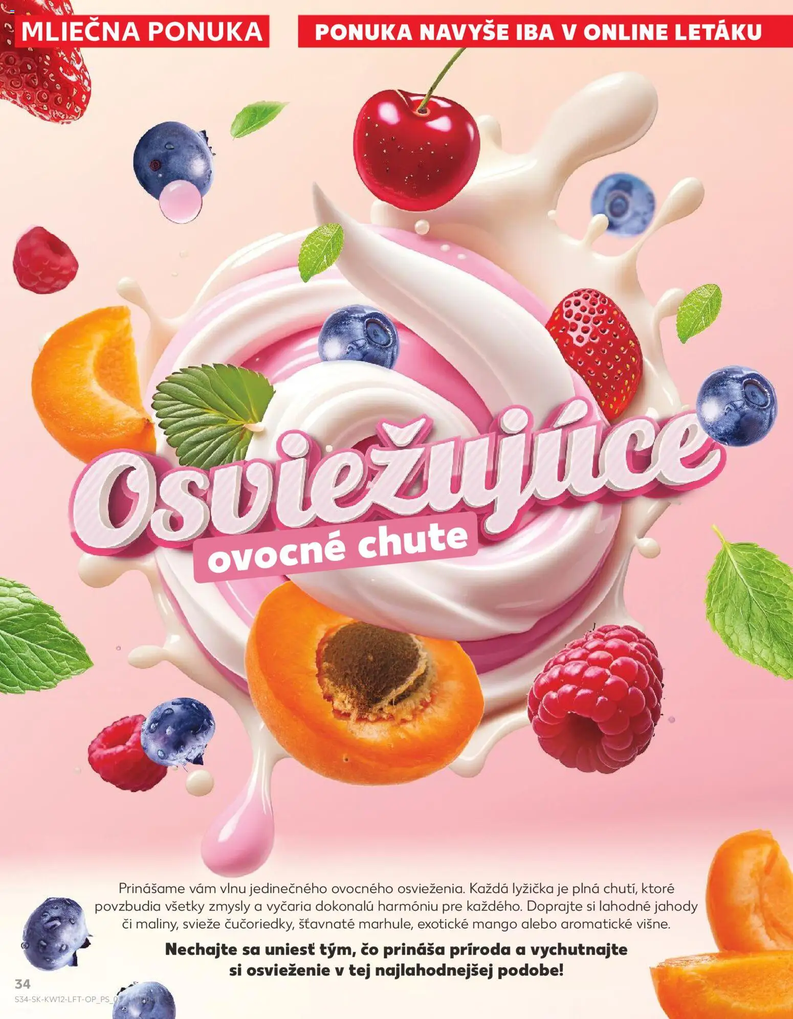 Nové Kaufland akcie – leták je platný od 19.03.2026 | Strana: 34 | Produkty: Jahody, Mango