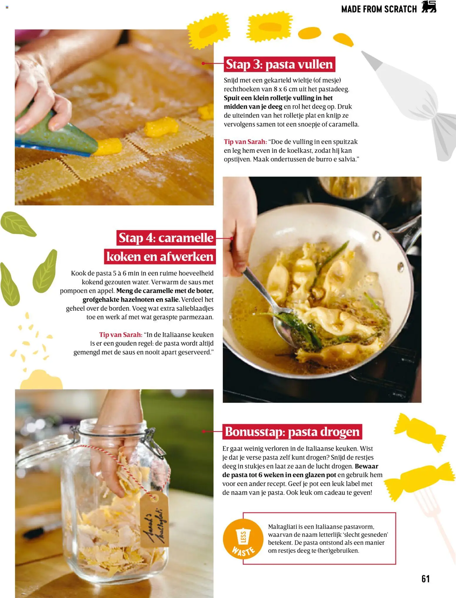 {H1} | Pagina: 61 | Producten: Saus, Deeg, Hazelnoten, Kan