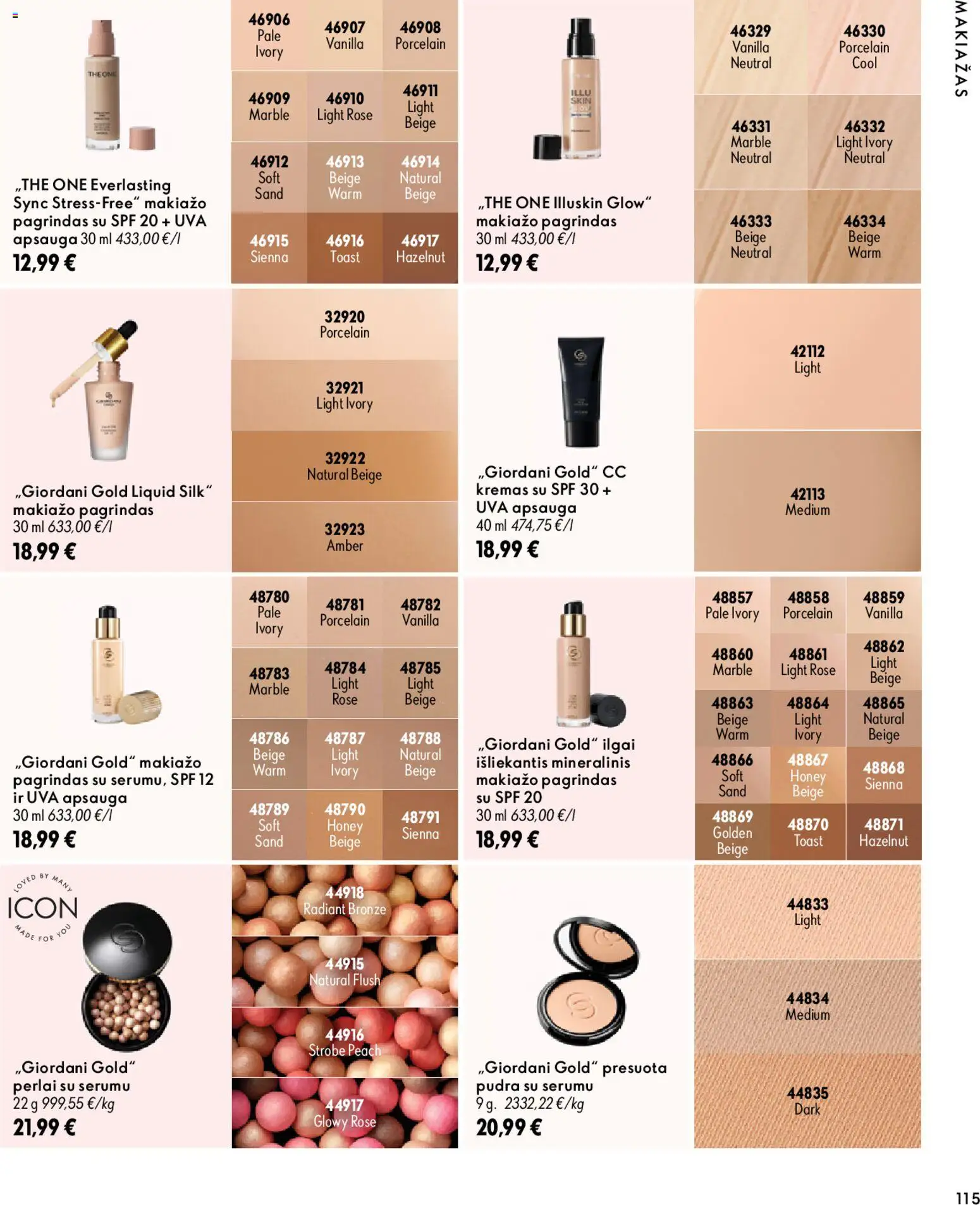 Oriflame akcijos nuo 2026.10.07 | Puslapis: 115 | Prekių: Makiažo pagrindas, Makiažas, Pudra, Kremas