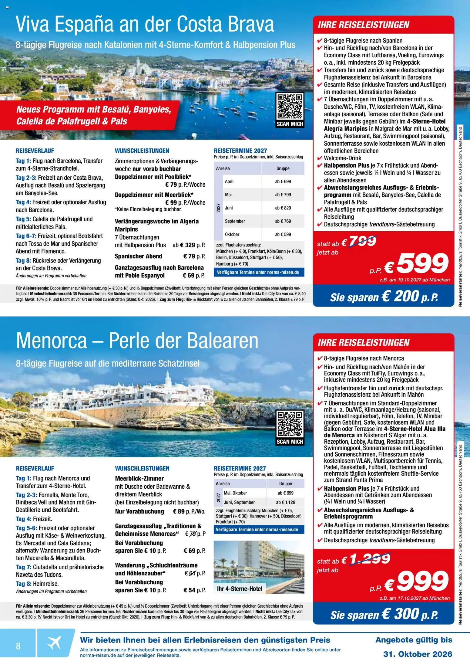 Norma Reisen – gültig ab 01.10.2026 | Seite: 8
