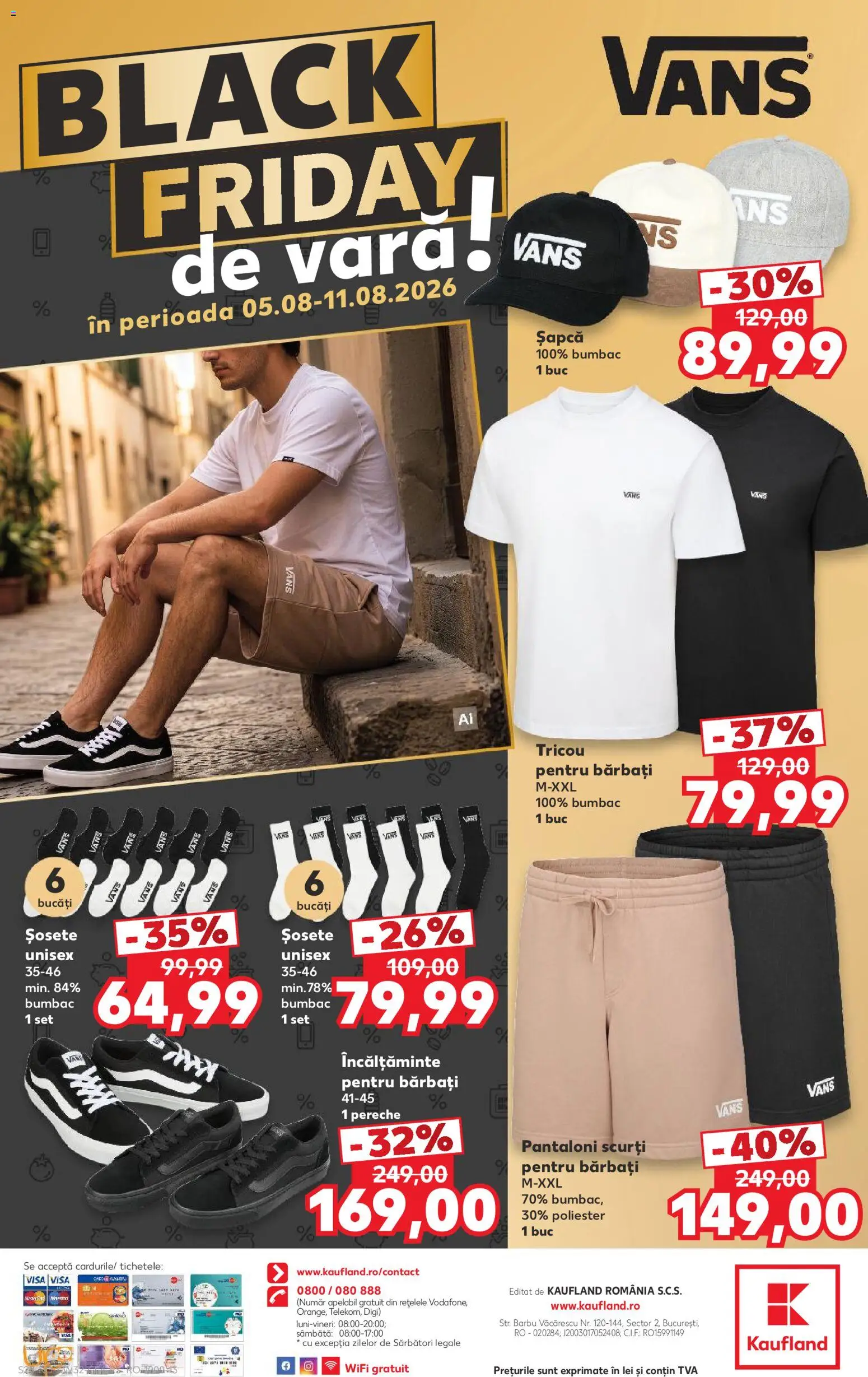 Noul catalog Kaufland – valabil de la 05.08.2026 | Pagină: 28 | Produse: Kestane, Bornoz takımı, Pantaloni, Șosete