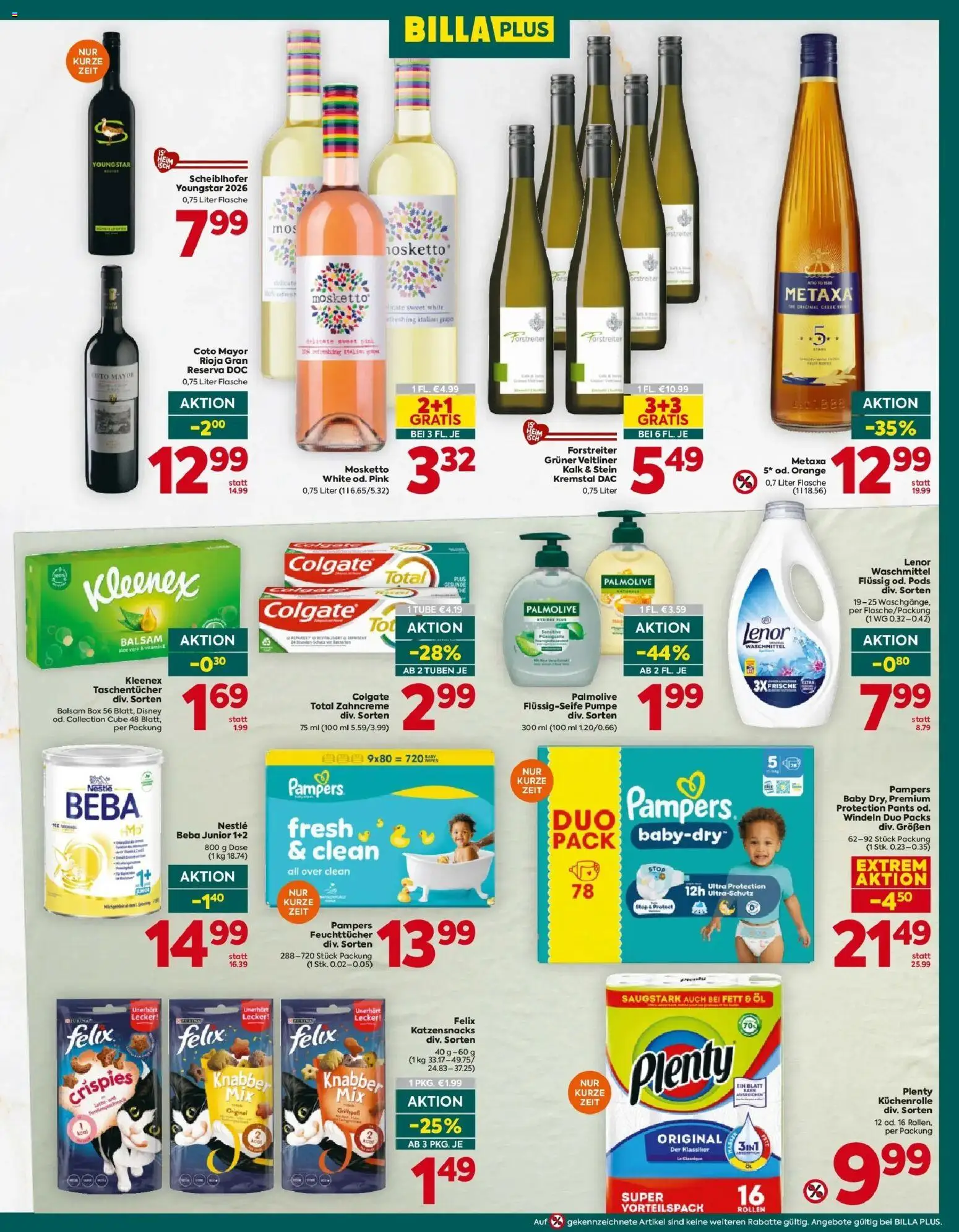 Billa Plus Flugblatt - Kittsee-Burgenland von 15.10.2026 - Aktuelle Angebote | Seite: 15 | Produkte: Windeln, Box, Öl, Waschmittel