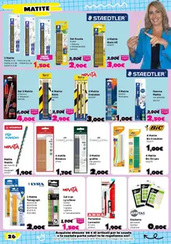 Anteprima del volantino Orizzonte volantino Scuola valido a partire dal 30/07/2026 | Pagina: 26 | Prodotti: Tè, Temperamatite, Pennello, Scatola