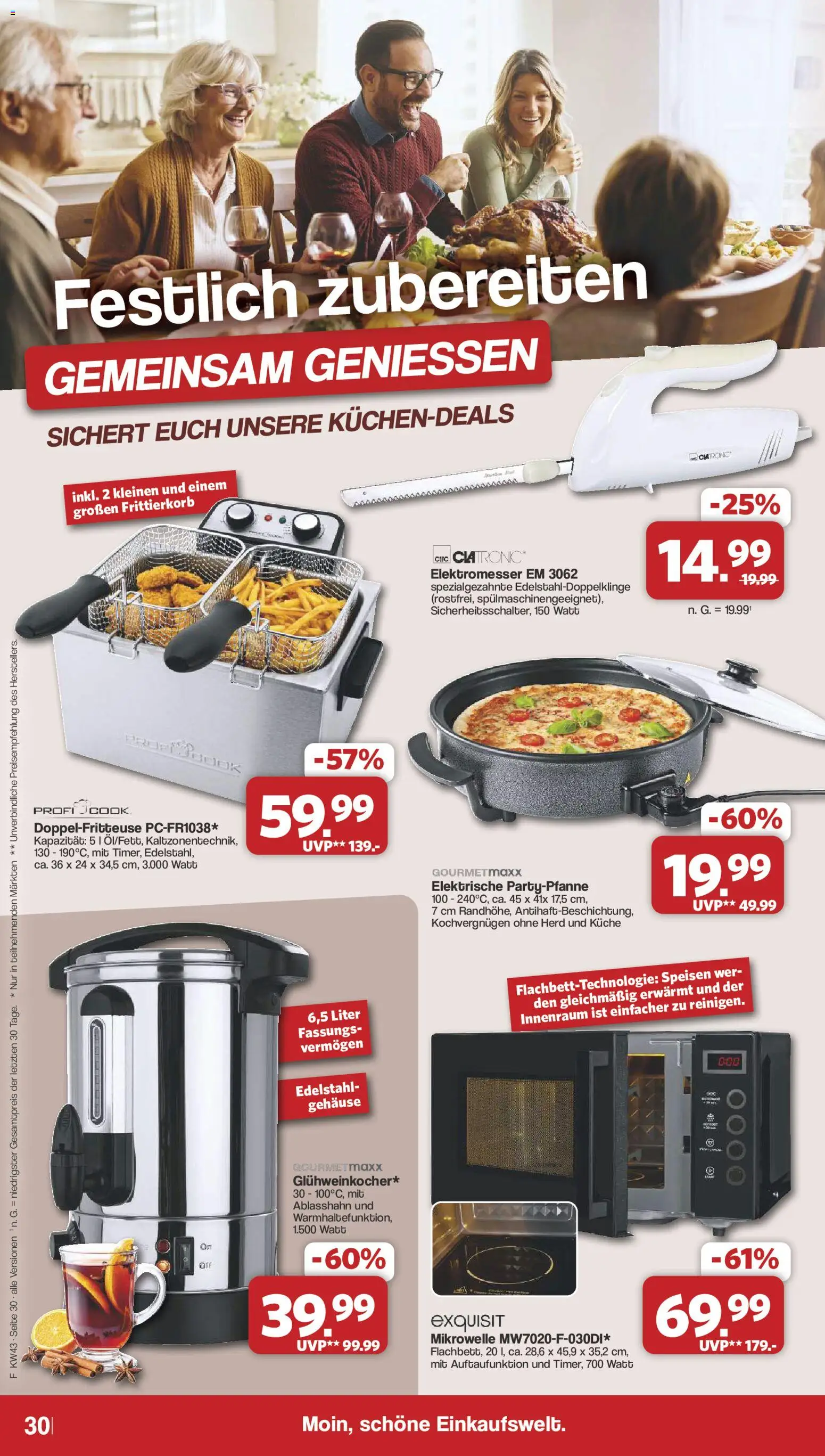 Famila Nordwest Prospekt – gültig ab 19.10.2026 | Seite: 30 | Produkte: Herd, Mikrowelle, Küche