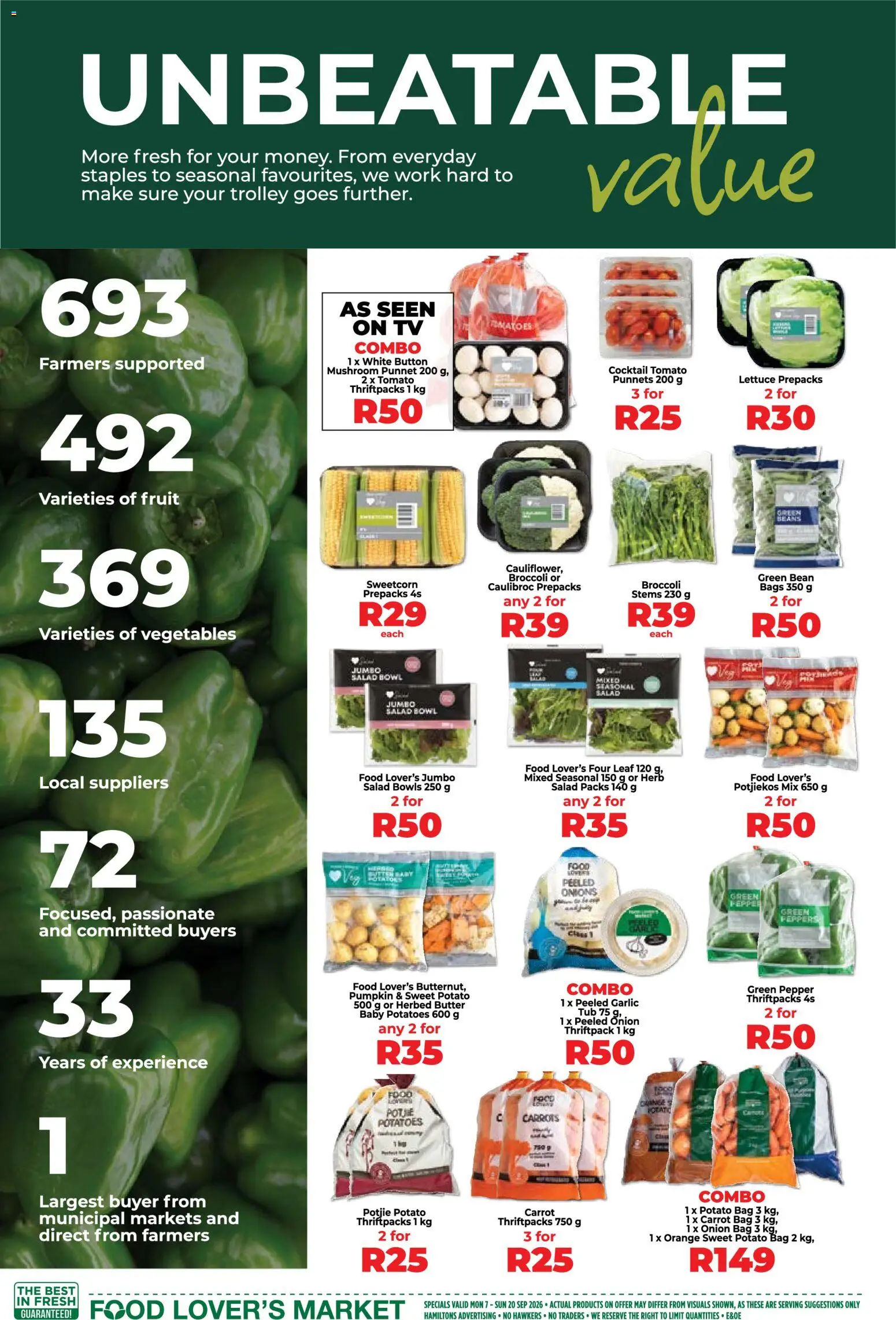 New Food Lover's Market catalogue – valid from 07/09/2026 | Page: 2 | Products: Bowl, Onions, Pepper, Onion