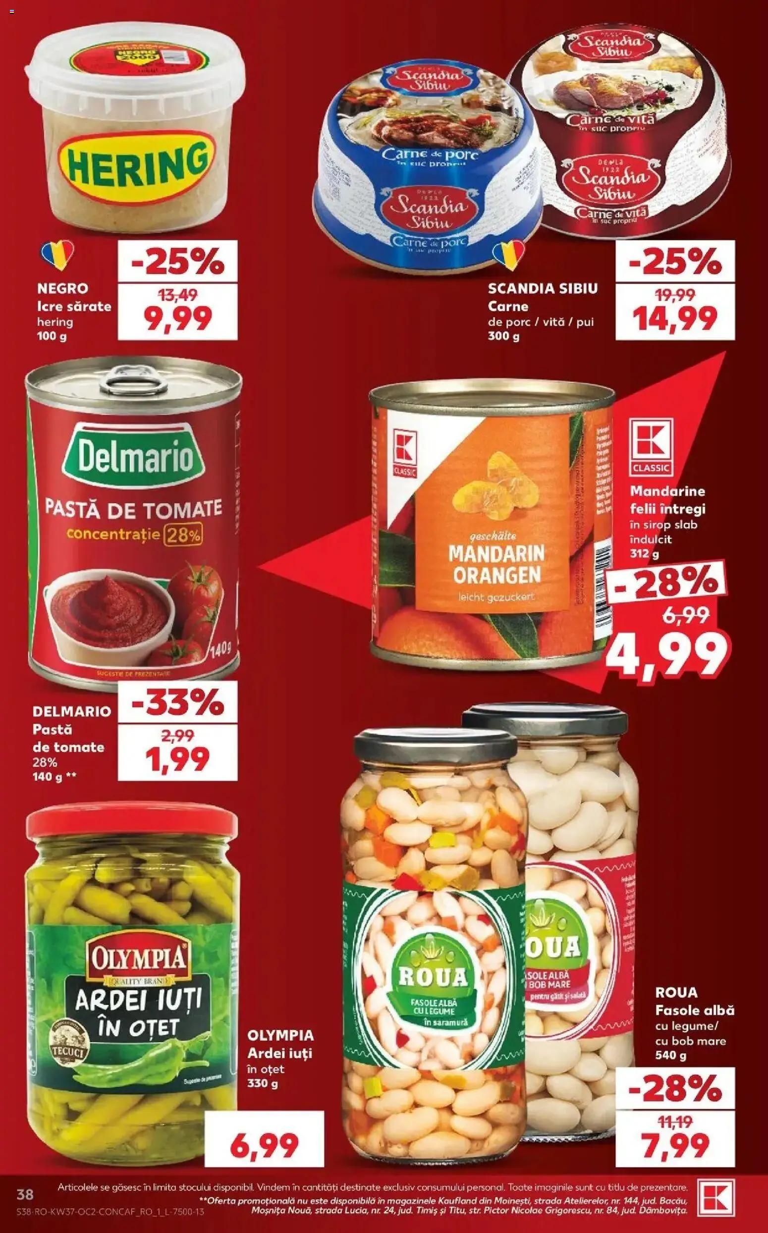 Kaufland Viseu de Sus 09.09.2026 - Revista si Oferta | Pagină: 38 | Produse: Pui, Ardei, Oțet, Carne De Vită