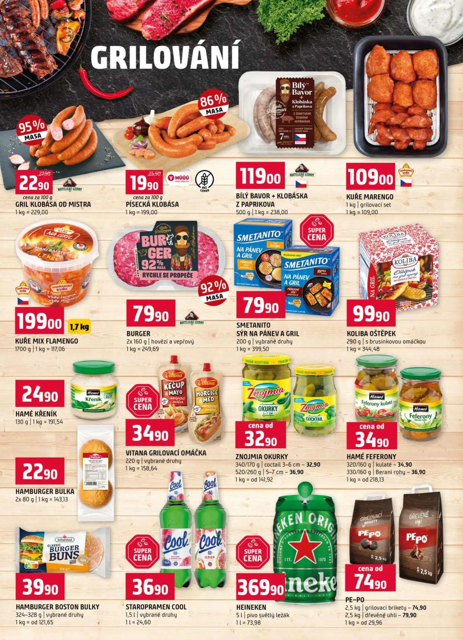 Terno leták od 27.05.2026 | Strana: 16 | Produkty: Burger, Sýr na pánev, Kečup, Uzeniny