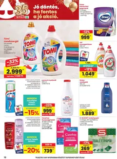 Spar akciós újság - amely érvényes a következő dátumtól: 2026.07.16. | Oldal: 16 | Termékek: Tisztasági betét, Testápoló, Tusfürdő, Mosogatószer
