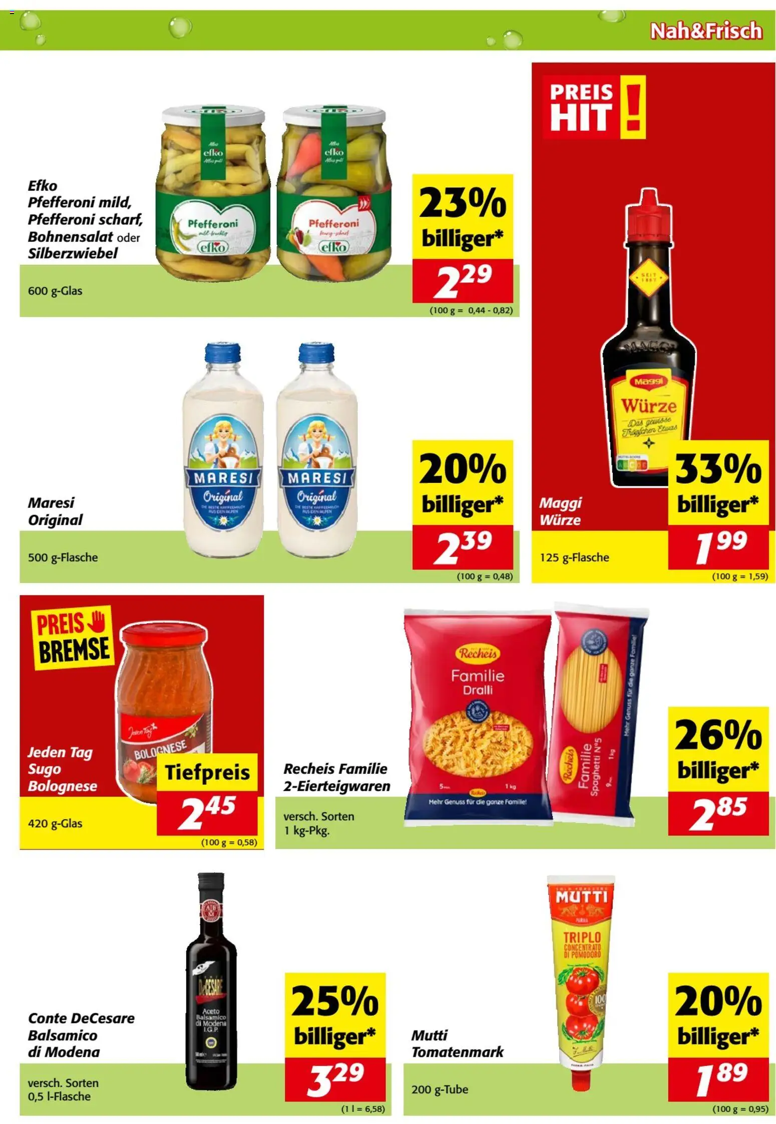 Nah und Frisch Flugblatt gültig ab 09.09.2026 | Seite: 5 | Produkte: Spaghetti