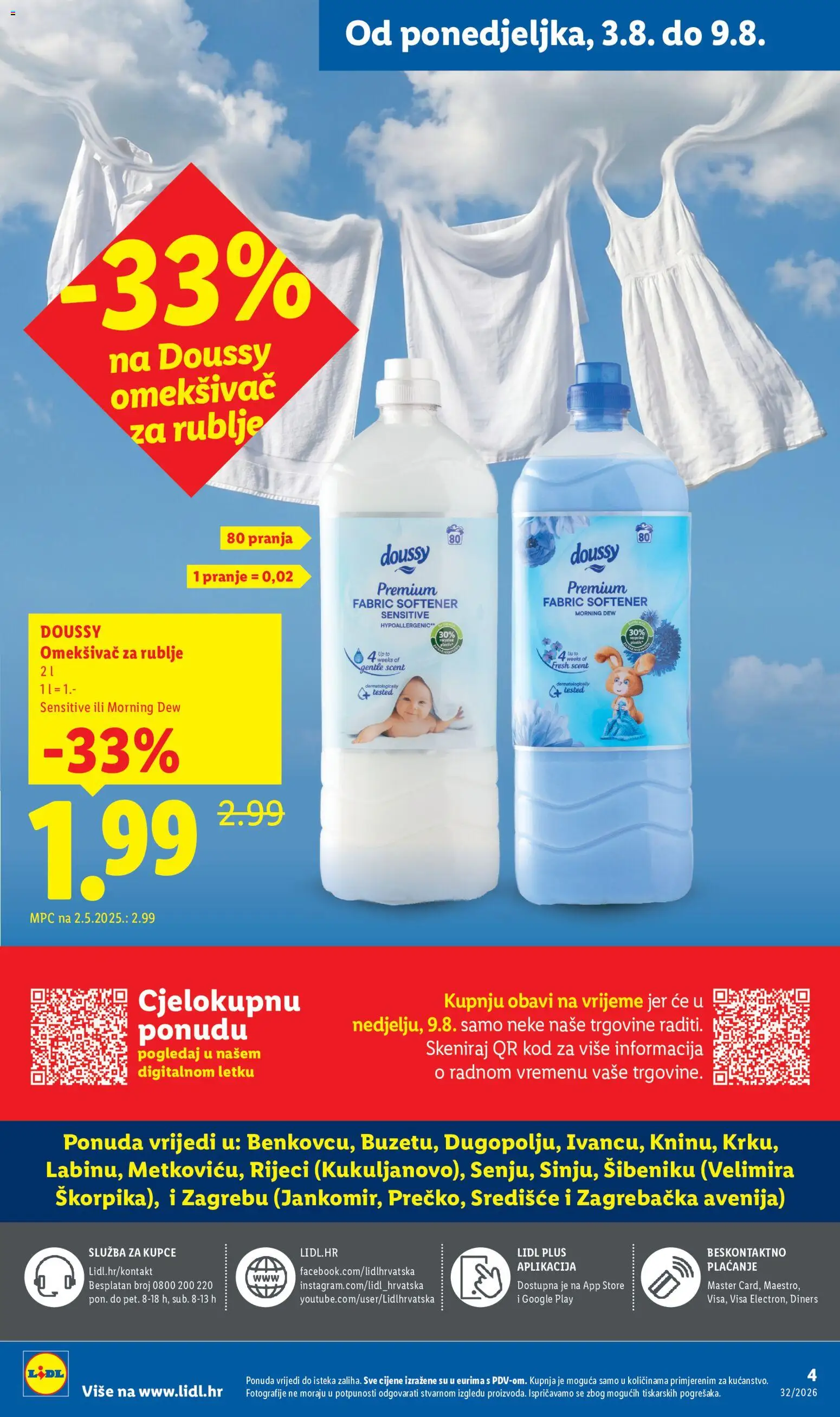 Lidl katalog | vrijedi od 03.08.2026 | Stranica: 4 | Proizvodi: Omekšivač