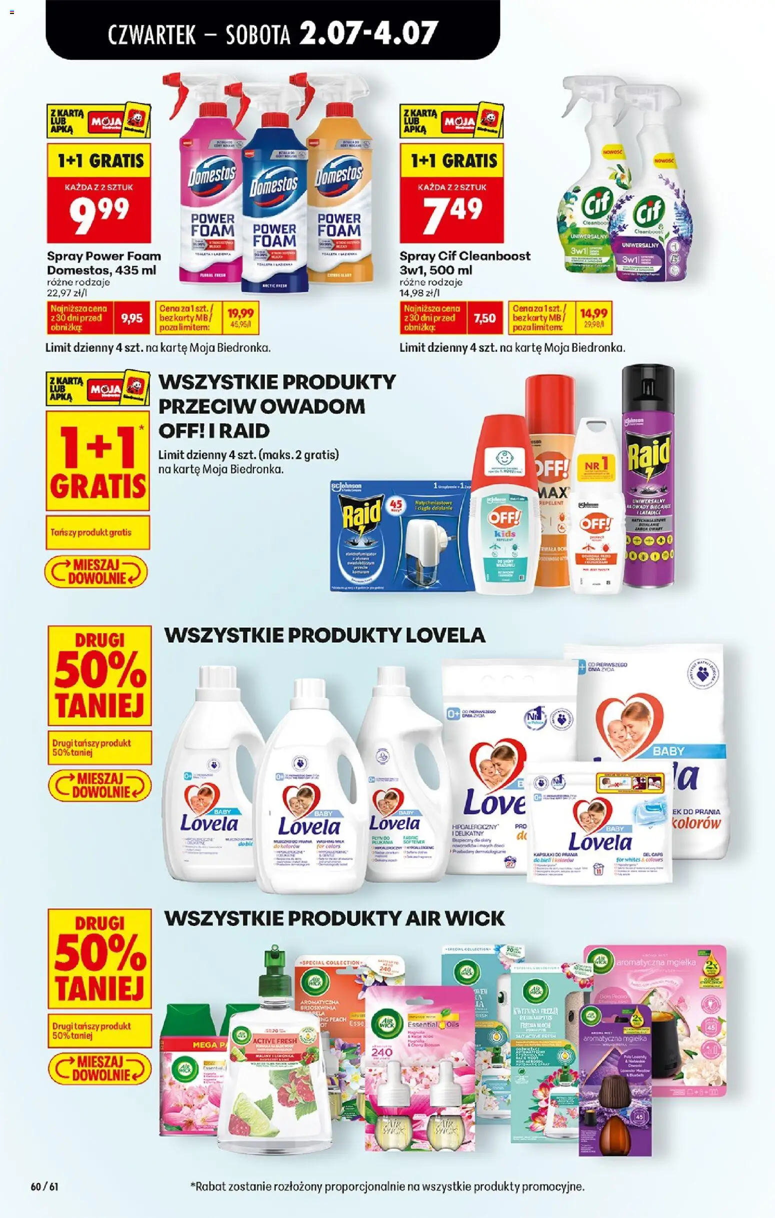Biedronka Polsko leták - Codziennie niskie ceny od 02.07.2026 | Strana: 72 | Produkty: Cif, Air Wick, Repelent, Lovela