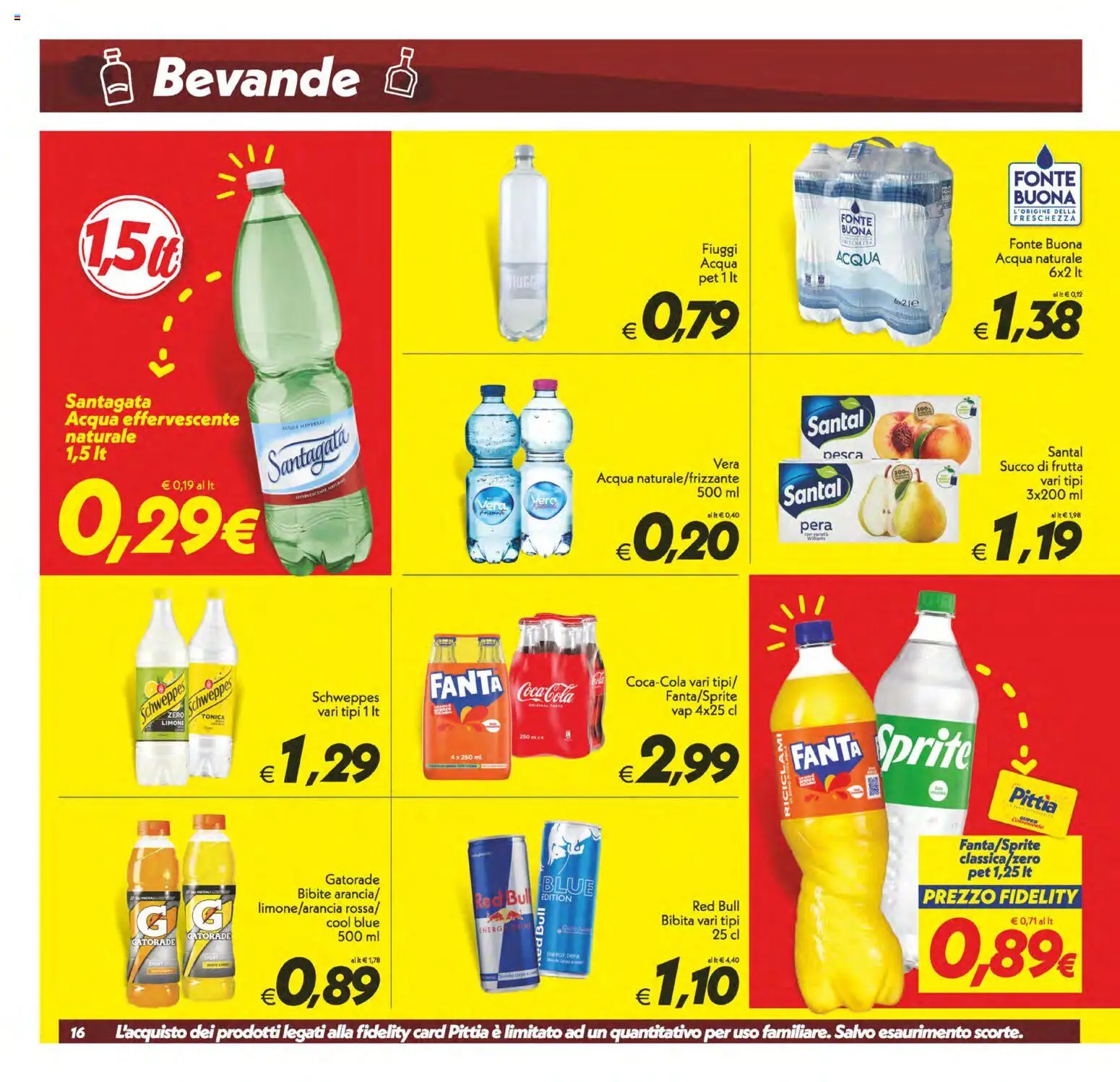 Volantino SuperConveniente del 23/10/2026 | Pagina: 16 | Prodotti: Frutta, Limone, Pera, Fanta