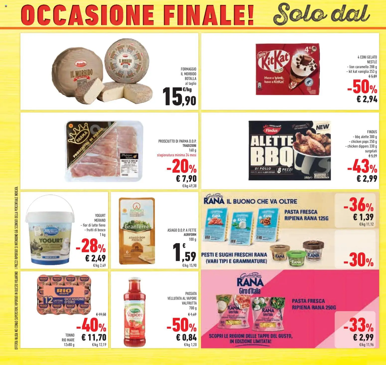 Volantino Conad del 06.05.2026 | Pagina: 50 | Prodotti: Formaggio, Prosciutto, Pasta, Pesto
