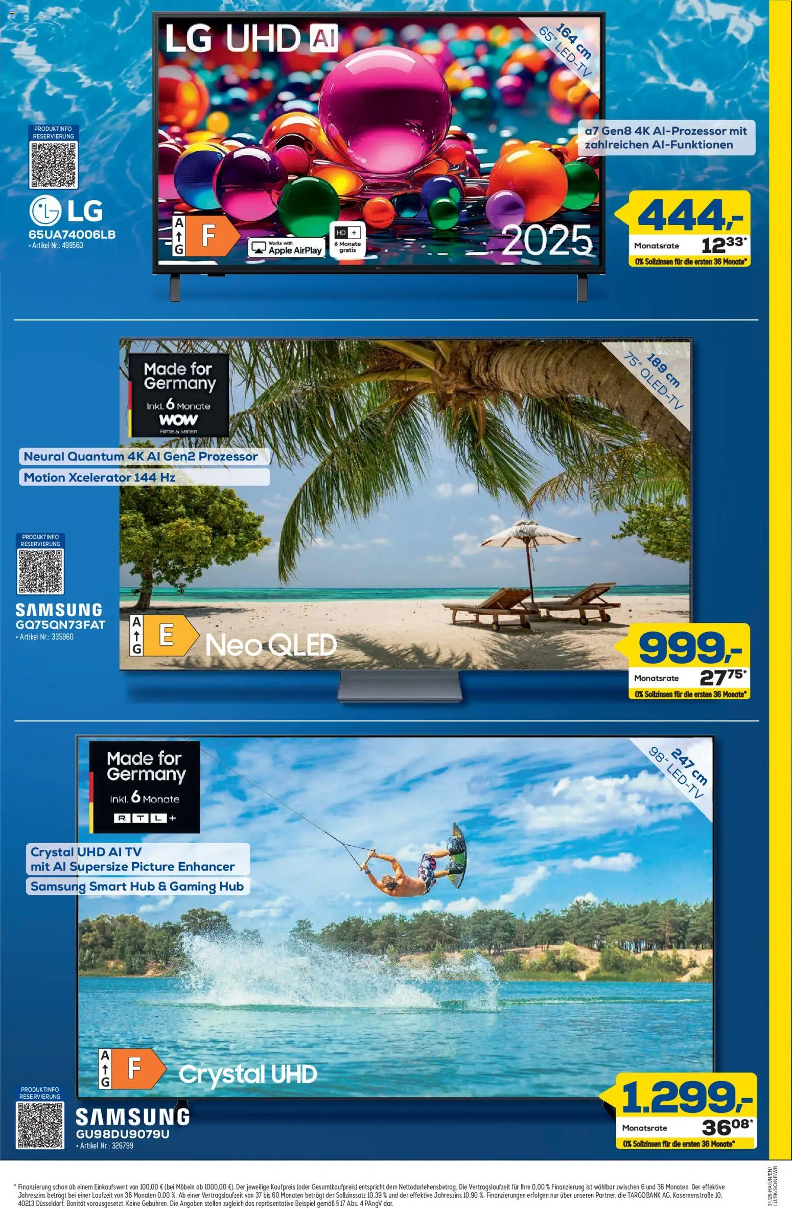 Euronics Prospekt Berlet – gültig ab 23.07.2026 | Seite: 3 | Produkte: LG, Samsung, Apple, TV