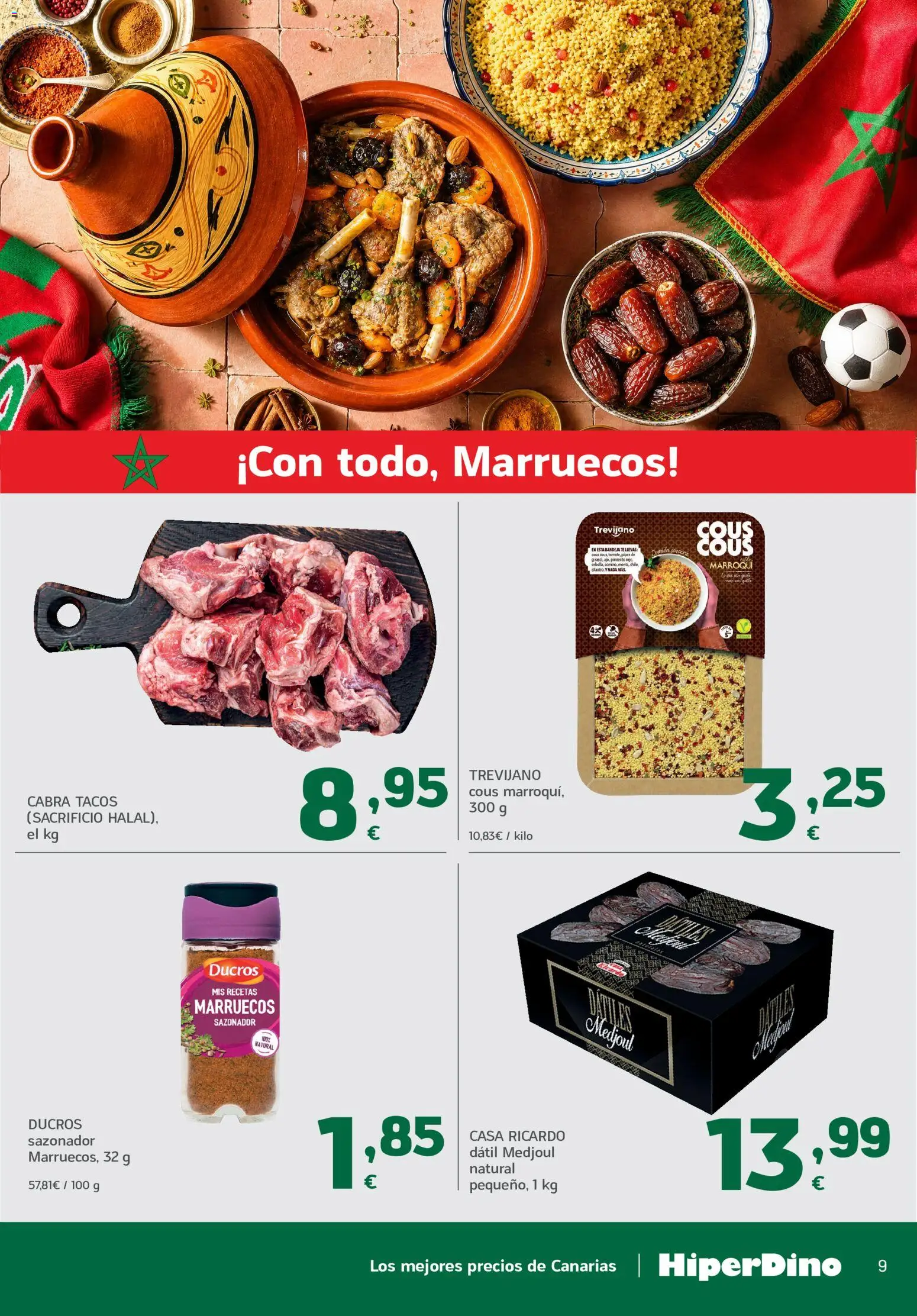 HiperDino folleto │ válido desde el 09.06.2026 | Página: 9 | Productos: Tacos, Té, Sazonador, Bandeja