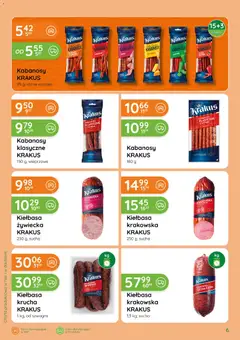 Pogląd oferty "Eurocash gazetka - Katalog Wędlin" - ważna od 03.09.2026 | Strona: 6 | Produkty: Krakowska sucha, Kiełbasa krakowska, Ser, Ser cheddar