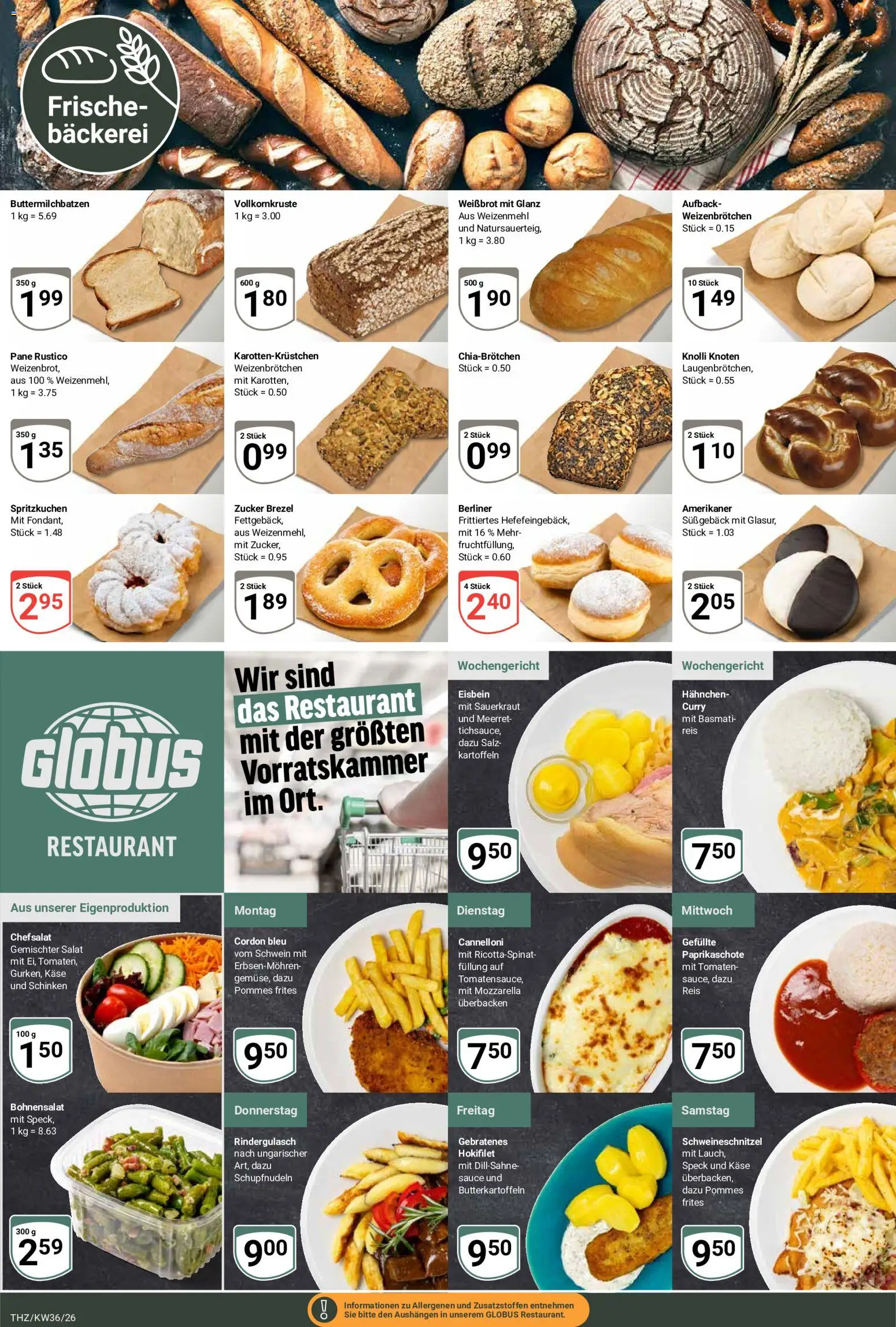 Globus Prospekt Theißen – gültig ab 31.08.2026 | Seite: 9 | Produkte: Weizenmehl, Pommes frites, Salz, Zucker