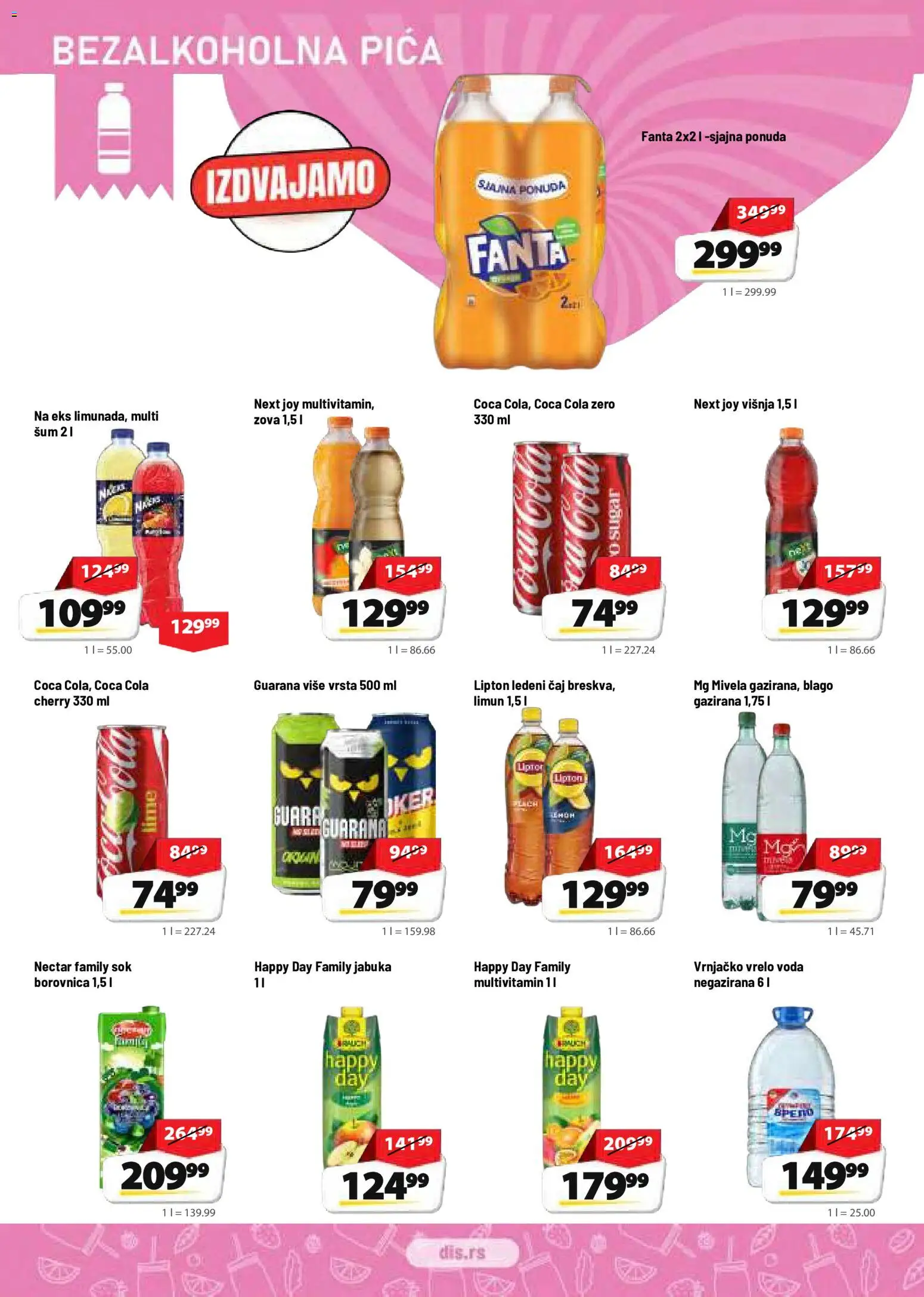Super DIS katalog - važi od 01.10.2026 | Strana: 10 | Proizvode: Coca Cola, Borovnica, Pica, Limun