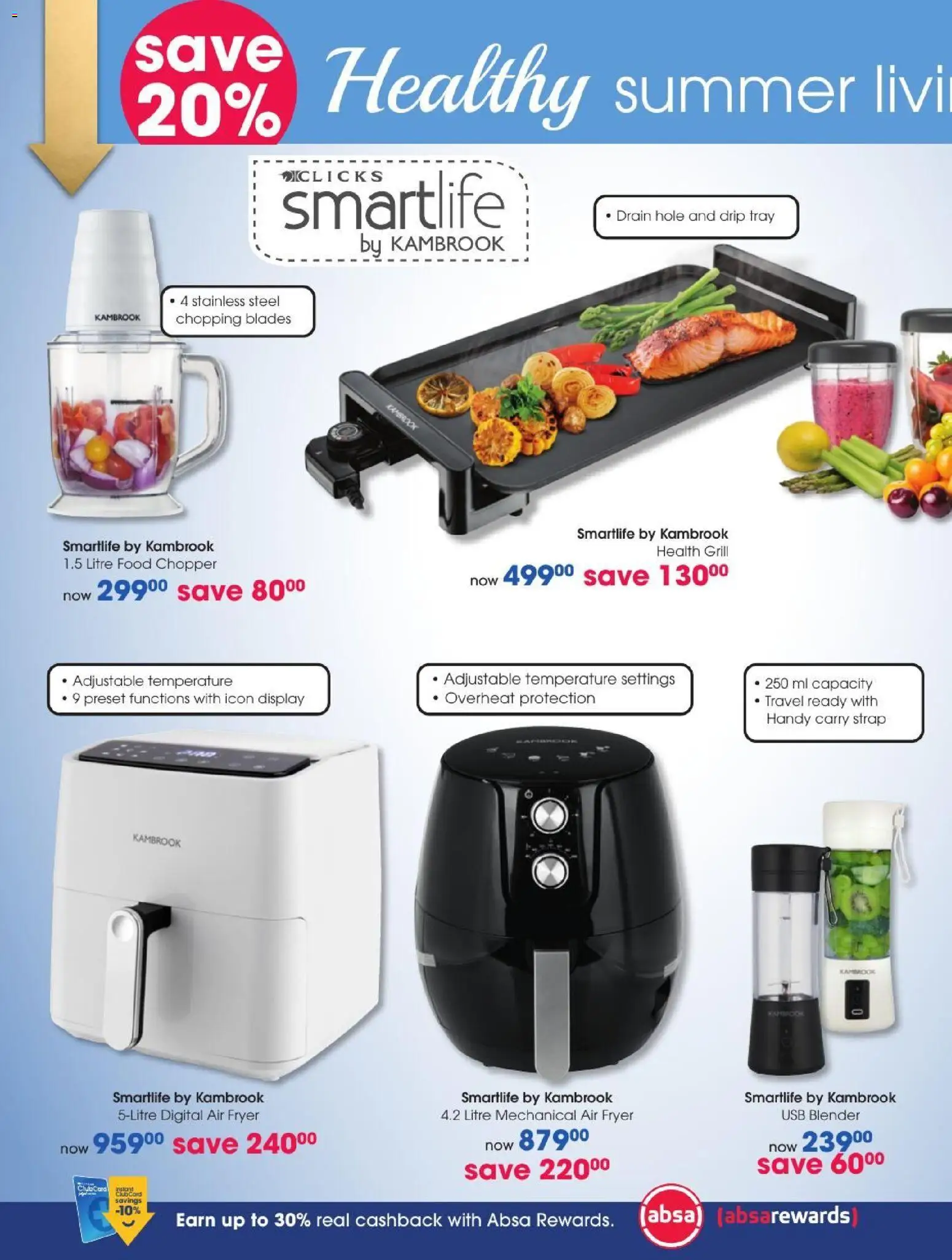 New Clicks catalogue – valid from 27/10/2026 | Page: 98 | Products: Tray, USB, Air fryer, Drip tray