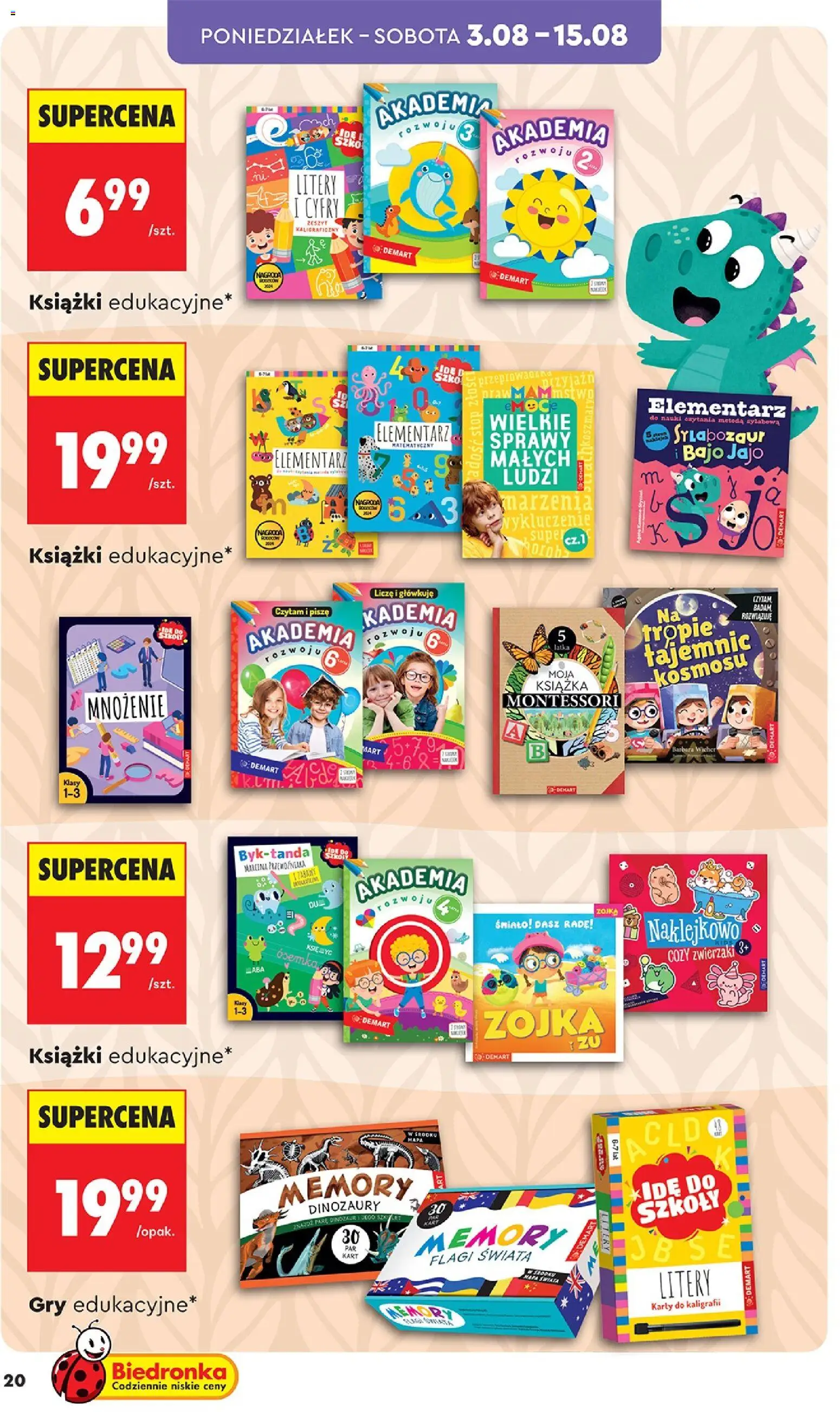 Biedronka gazetka - Hity i inspiracje od 03.08.2026 | Strona: 20
