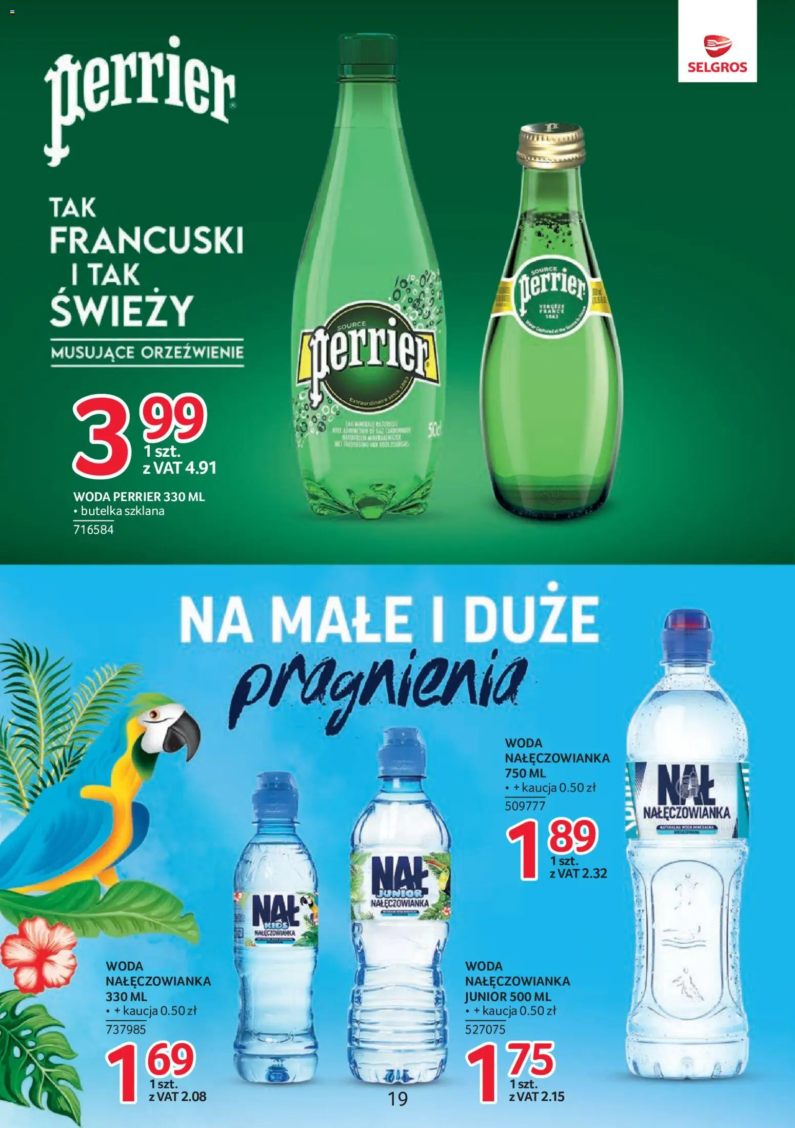 Selgros cash&carry gazetka - Markowe produkty od 02.07.2026 | Strona: 19 | Produkty: Woda