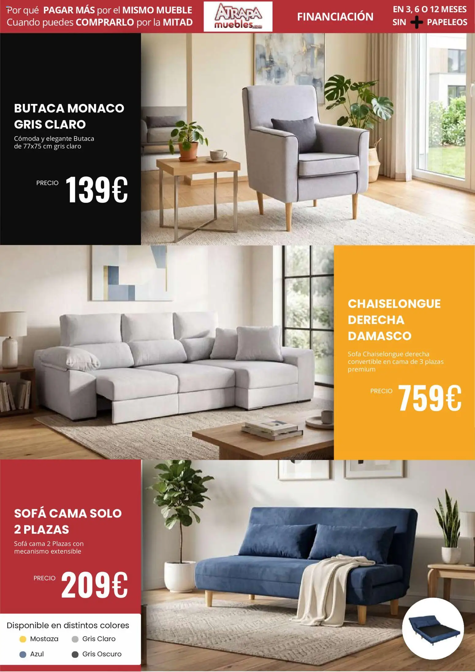 Atrapa Muebles folleto │ válido desde el 01/07/2026 | Página: 7 | Productos: Sofá cama, Cama, Sofá
