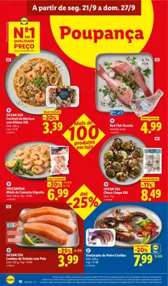 Pré-visualização PESCANOVA Miolo de Camarão Gigante, Miolo de Camarão Gigante. Emb. 250 g; 1 kg = 27.96 válido de 21/09/2026 | Página: 12