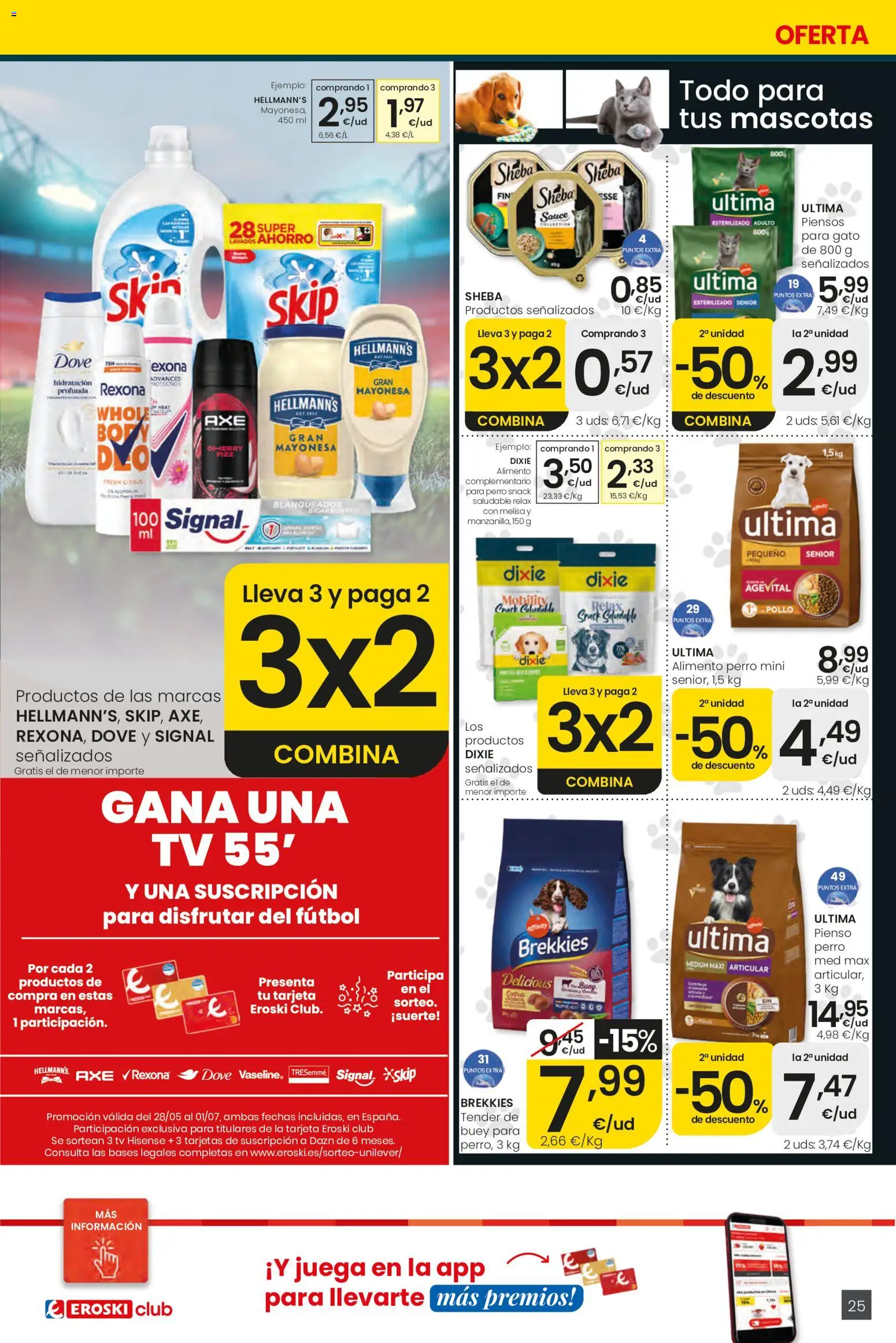 Eroski Ofertones de verano Center │ válido desde el 11.06.2026 | Página: 25 | Productos: Juega, Οθόνη προβολής