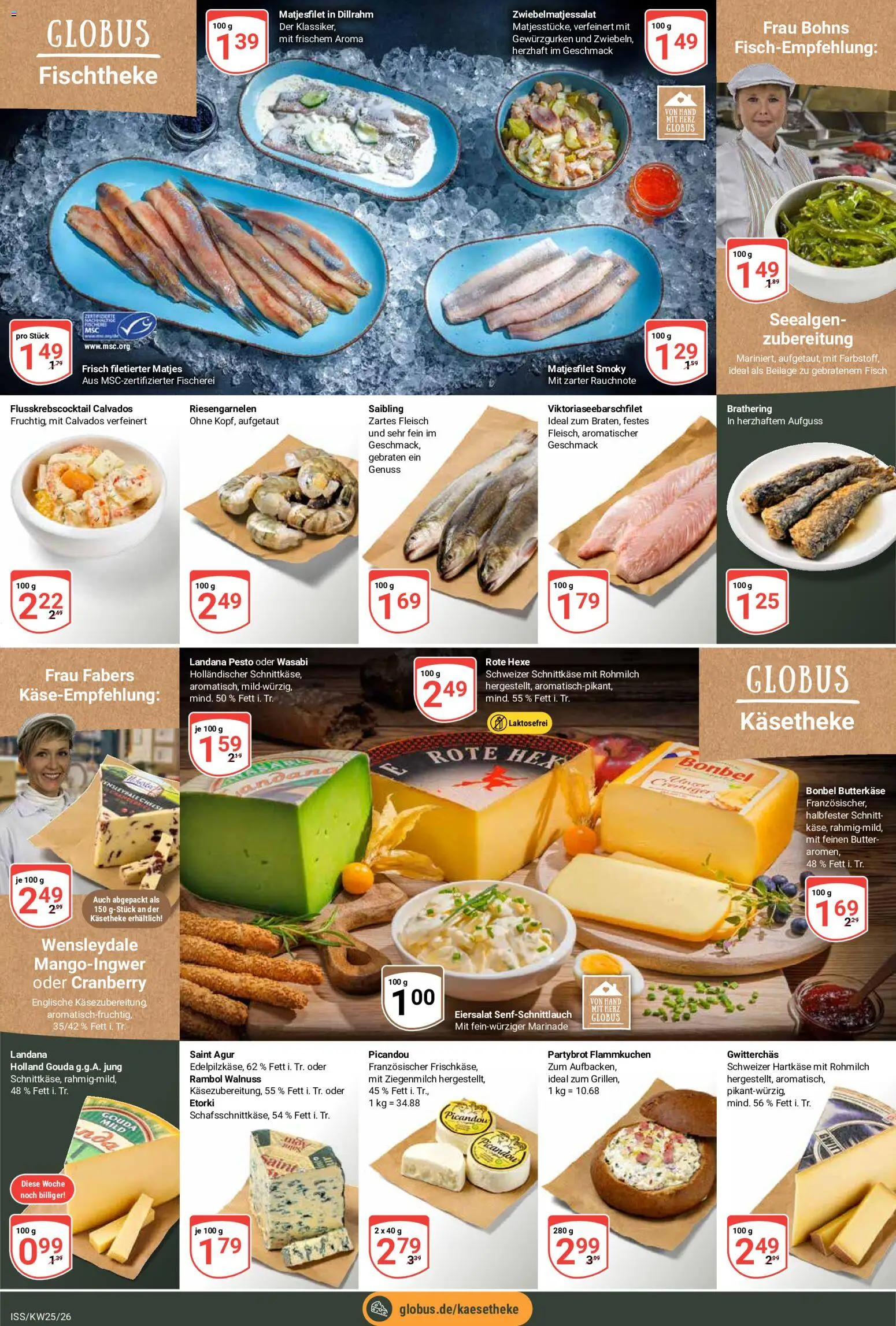Globus Prospekt – gültig ab 15.06.2026 | Seite: 8 | Produkte: Butter, Gouda, Fisch, Fleisch