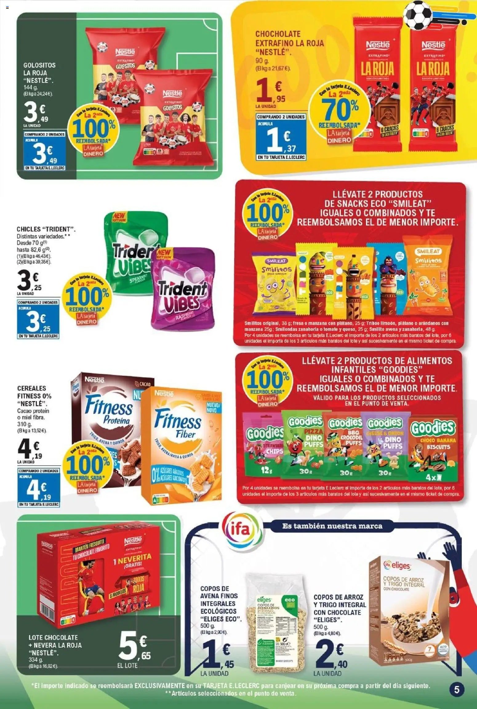 E.Leclerc folleto Gool │ válido desde el 03.06.2026 | Página: 5 | Productos: Cereales, Zanahoria, Manzana, Φρυγανιές σικάλεως