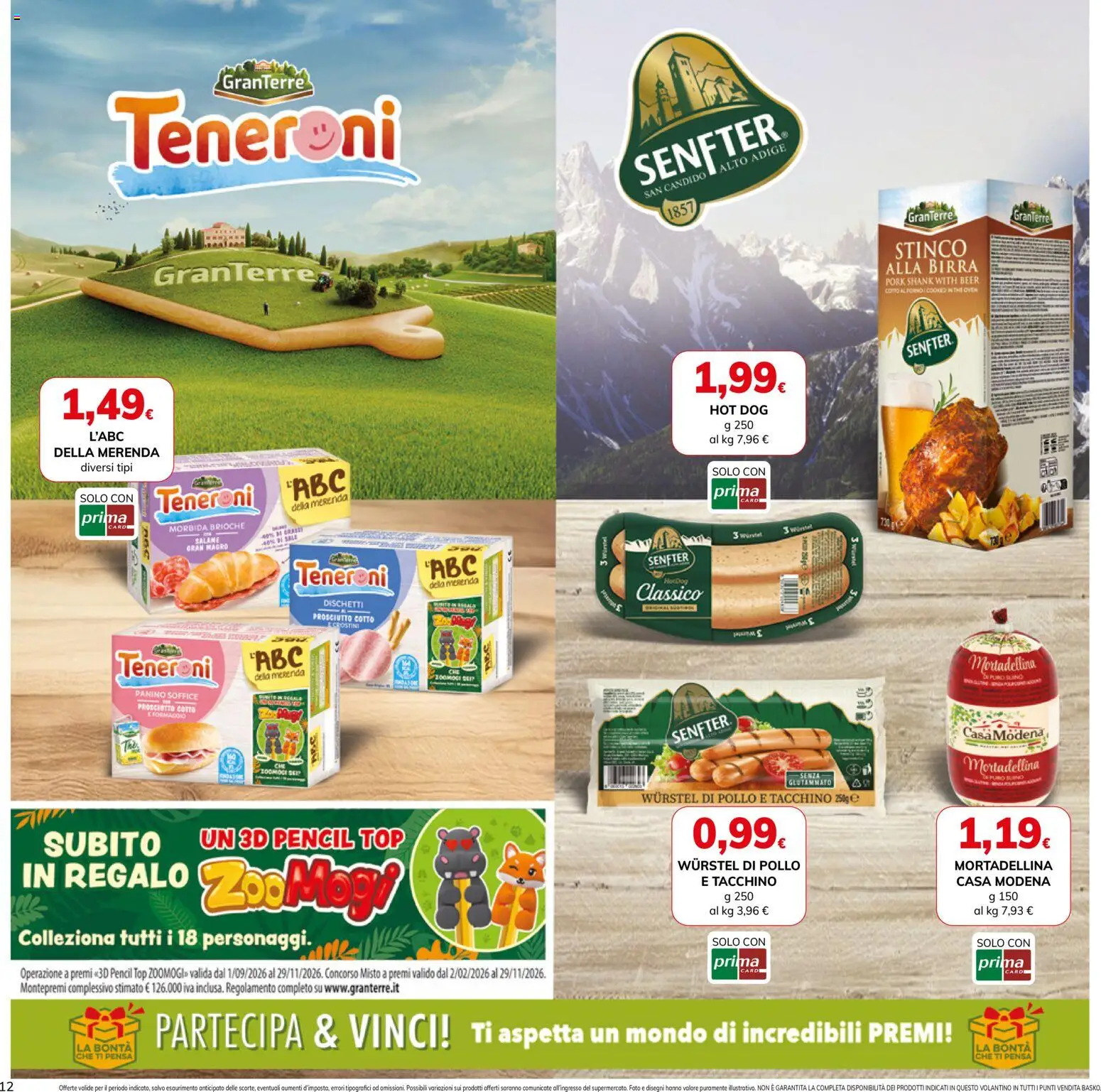Volantino Basko del 29/09/2026 | Pagina: 12 | Prodotti: Salame, Pollo, Tacchino, Wurstel