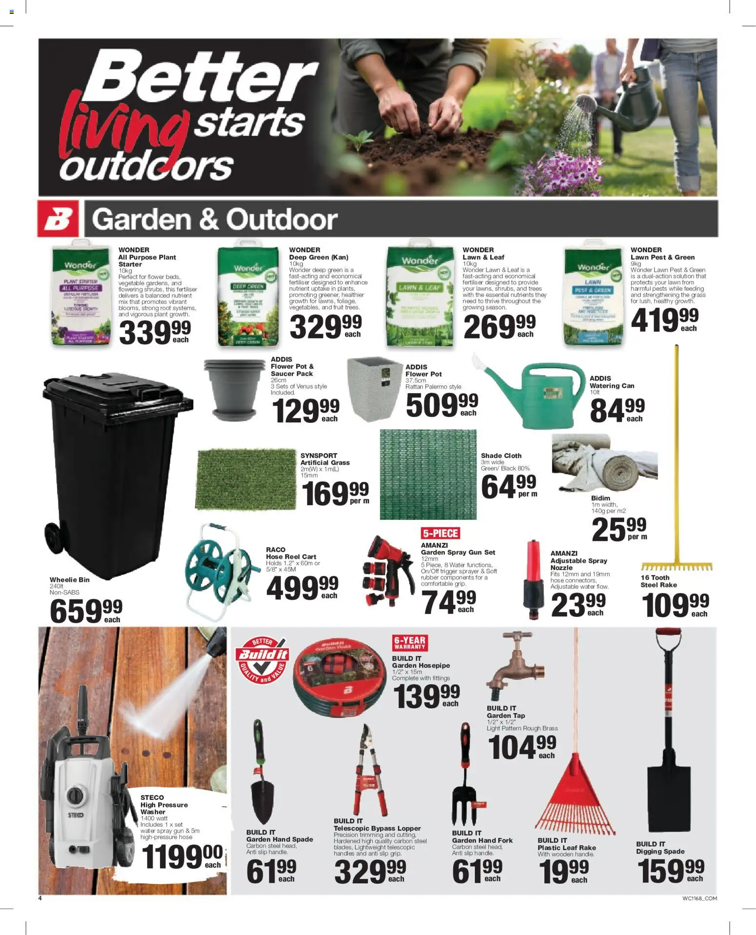 New Build It catalogue – valid from 25/08/2026 | Page: 4 | Products: Light, Spade, Water, Fruit
