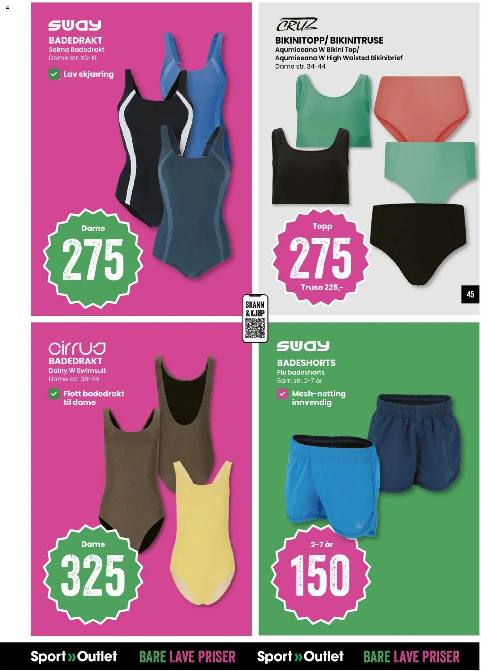 {H1} | Side: 45 | Produkter: Badedrakt, Truse, Bikini, Topp