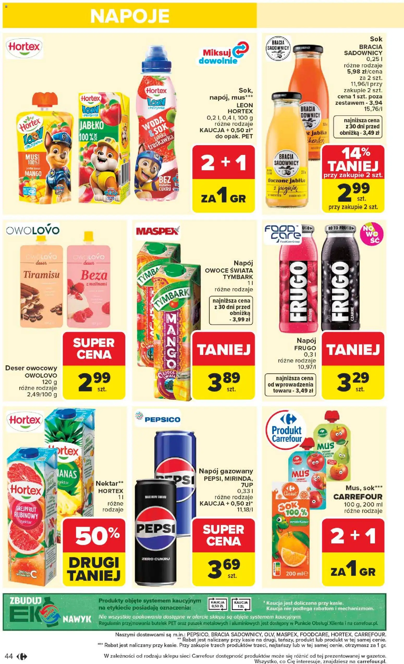 Carrefour gazetka od 25.05.2026 | Strona: 46 | Produkty: Sok, Grejpfrut, Woda, Owoce