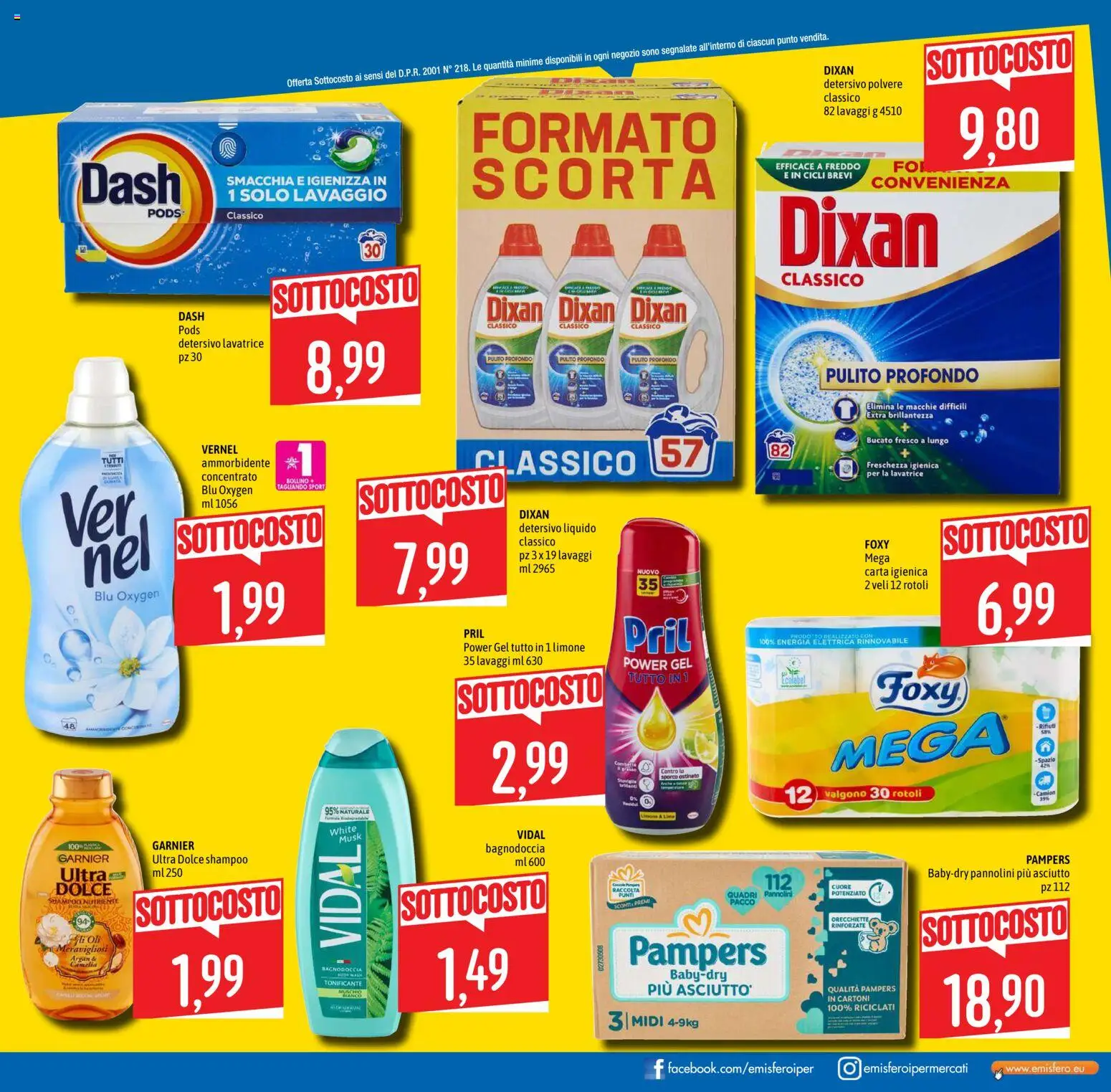 Volantino Emisfero del 08/10/2026 | Pagina: 5 | Prodotti: Shampoo, Pannolini, Limone, Lime